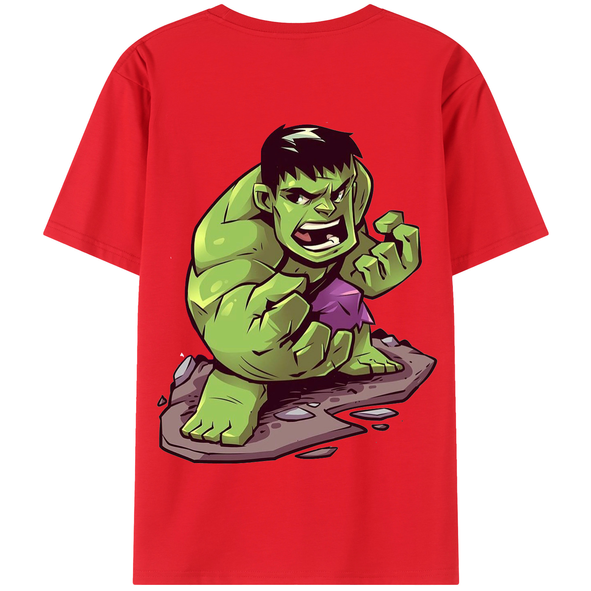 （画像用） アベンジャーズ The Avengers 綿100％半袖Tシャツ（背面プリント）