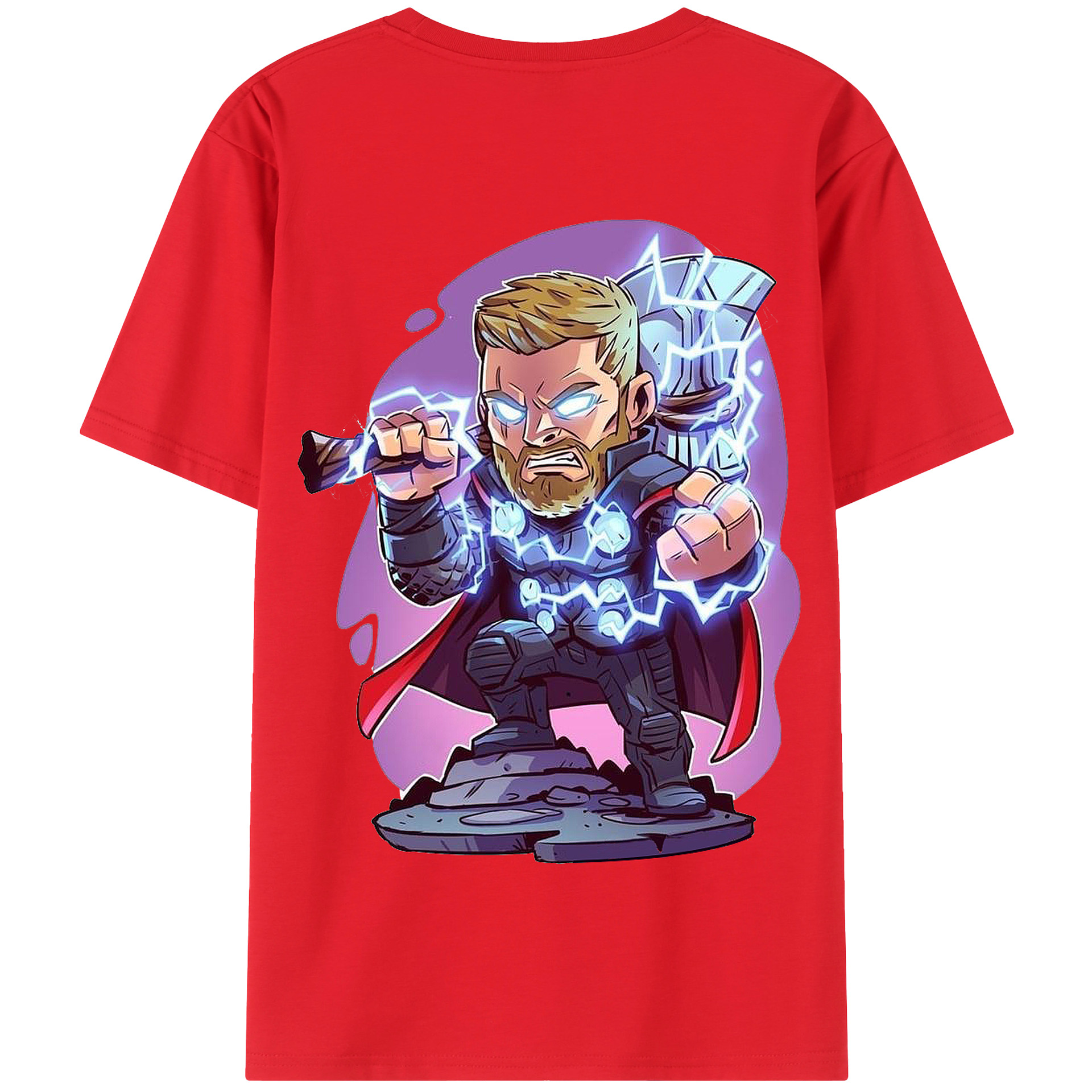 （画像用） アベンジャーズ The Avengers 綿100％半袖Tシャツ（背面プリント）