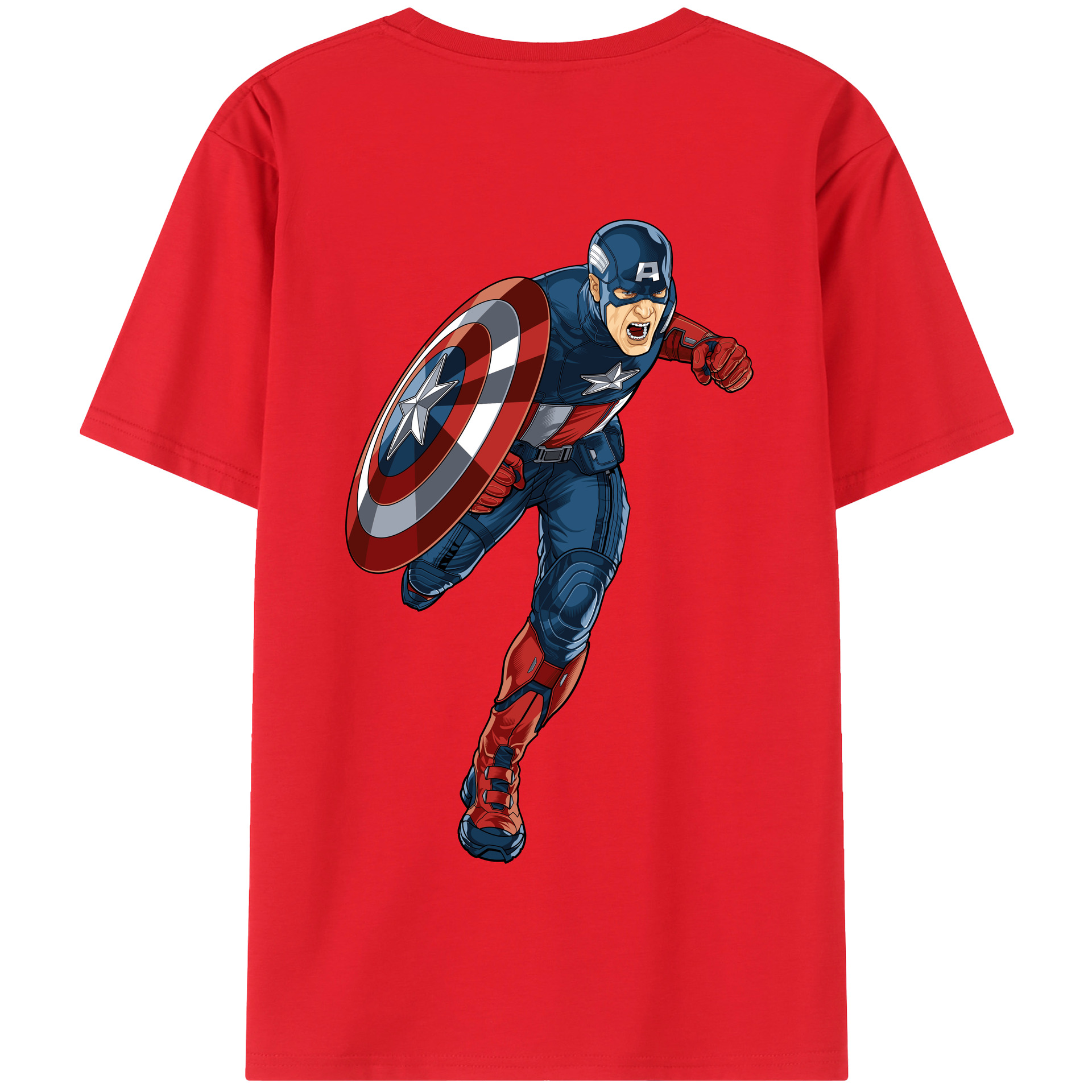 （画像用） アベンジャーズ The Avengers 綿100％半袖Tシャツ（背面プリント）