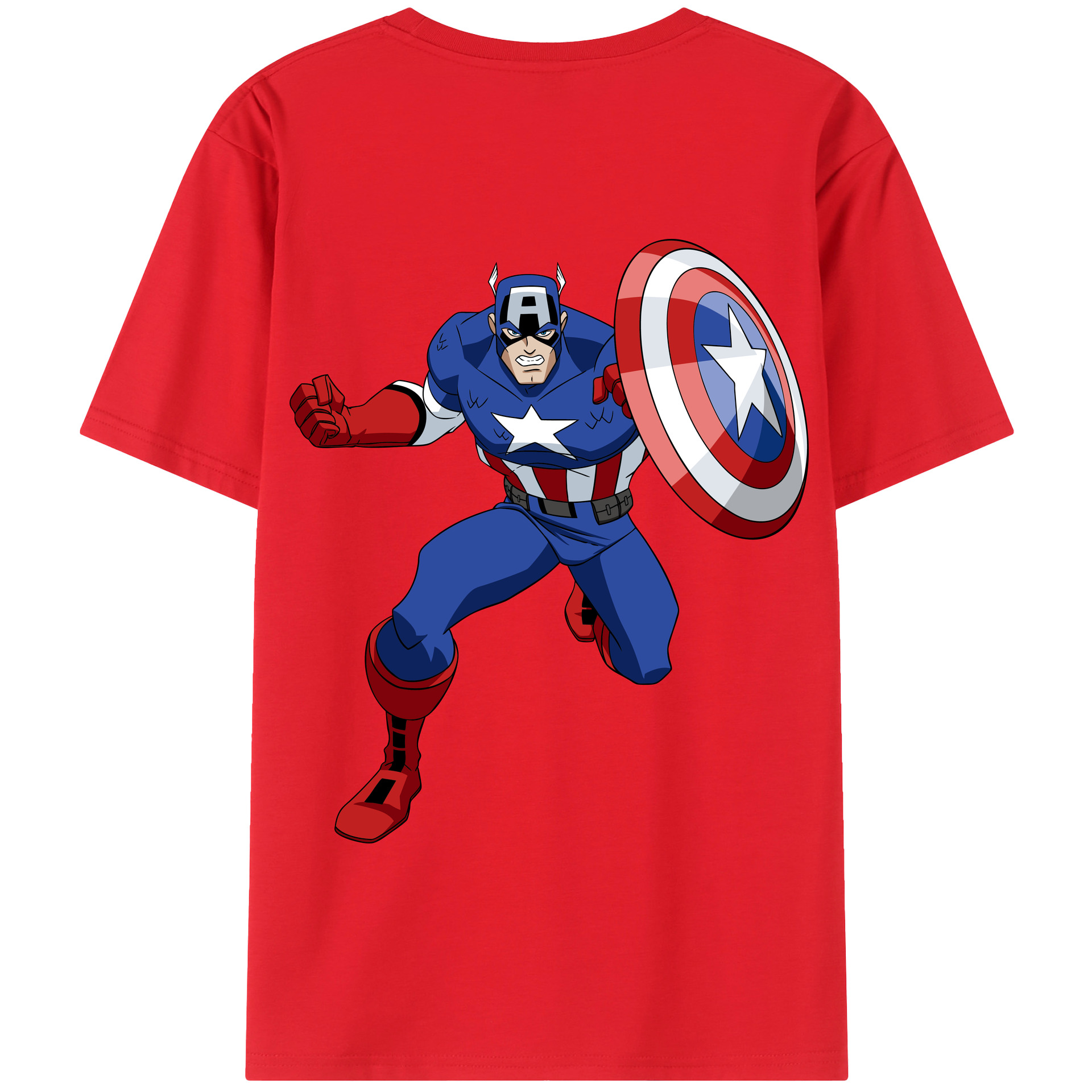 （画像用） アベンジャーズ The Avengers 綿100％半袖Tシャツ（背面プリント）