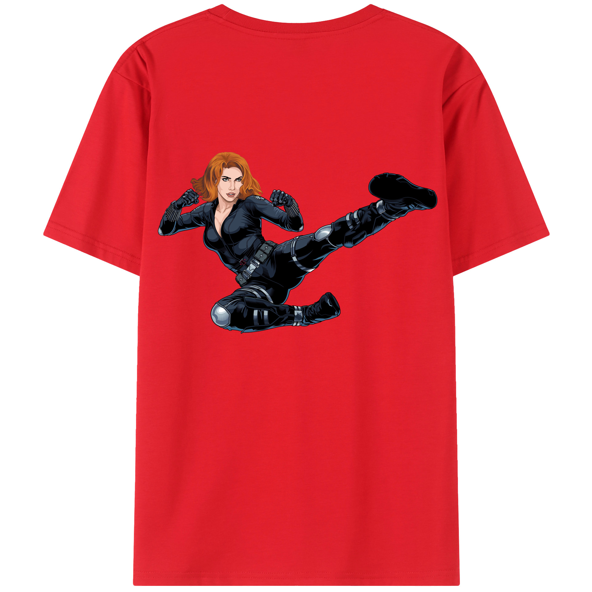 （画像用） アベンジャーズ The Avengers 綿100％半袖Tシャツ（背面プリント）