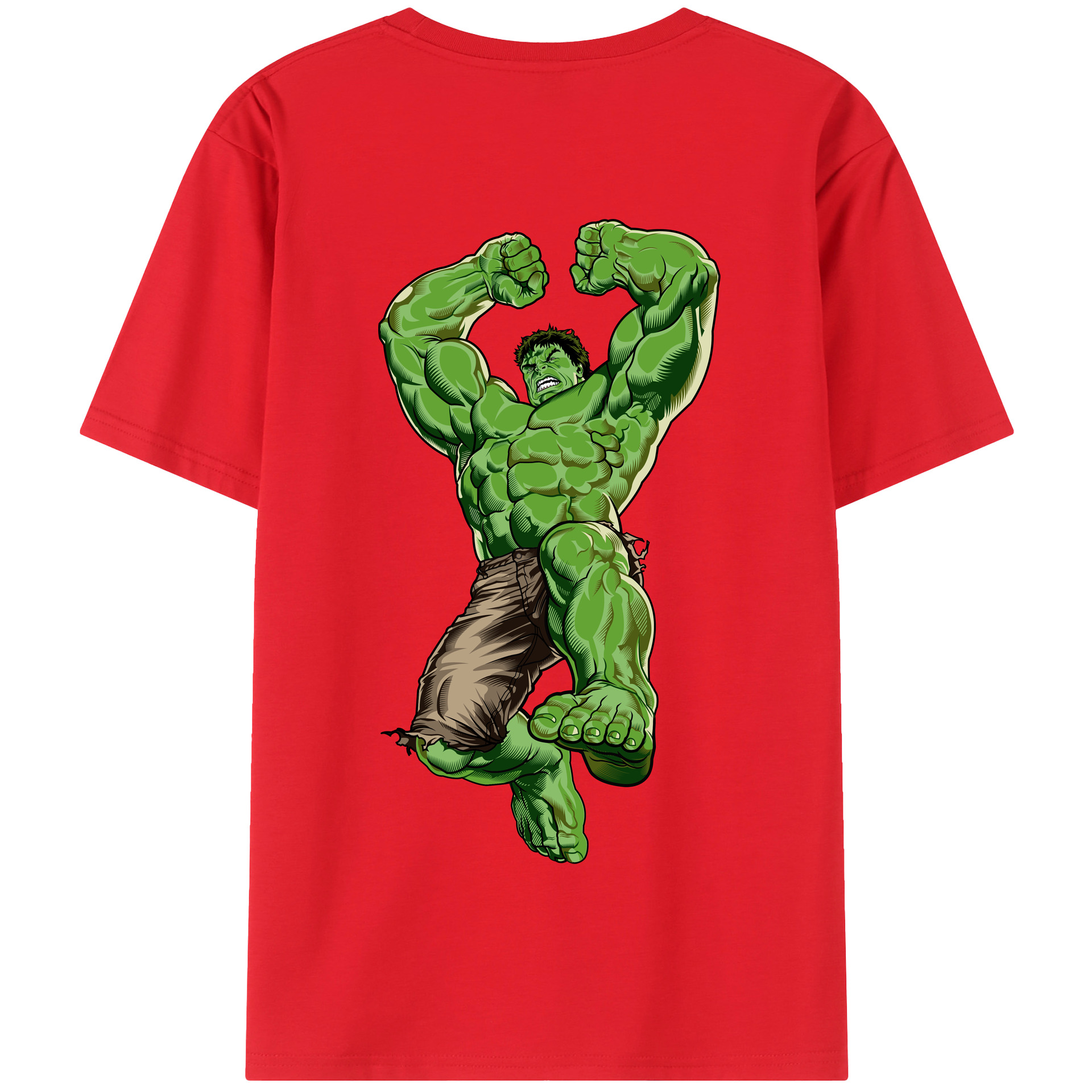 （画像用） アベンジャーズ The Avengers 綿100％半袖Tシャツ（背面プリント）