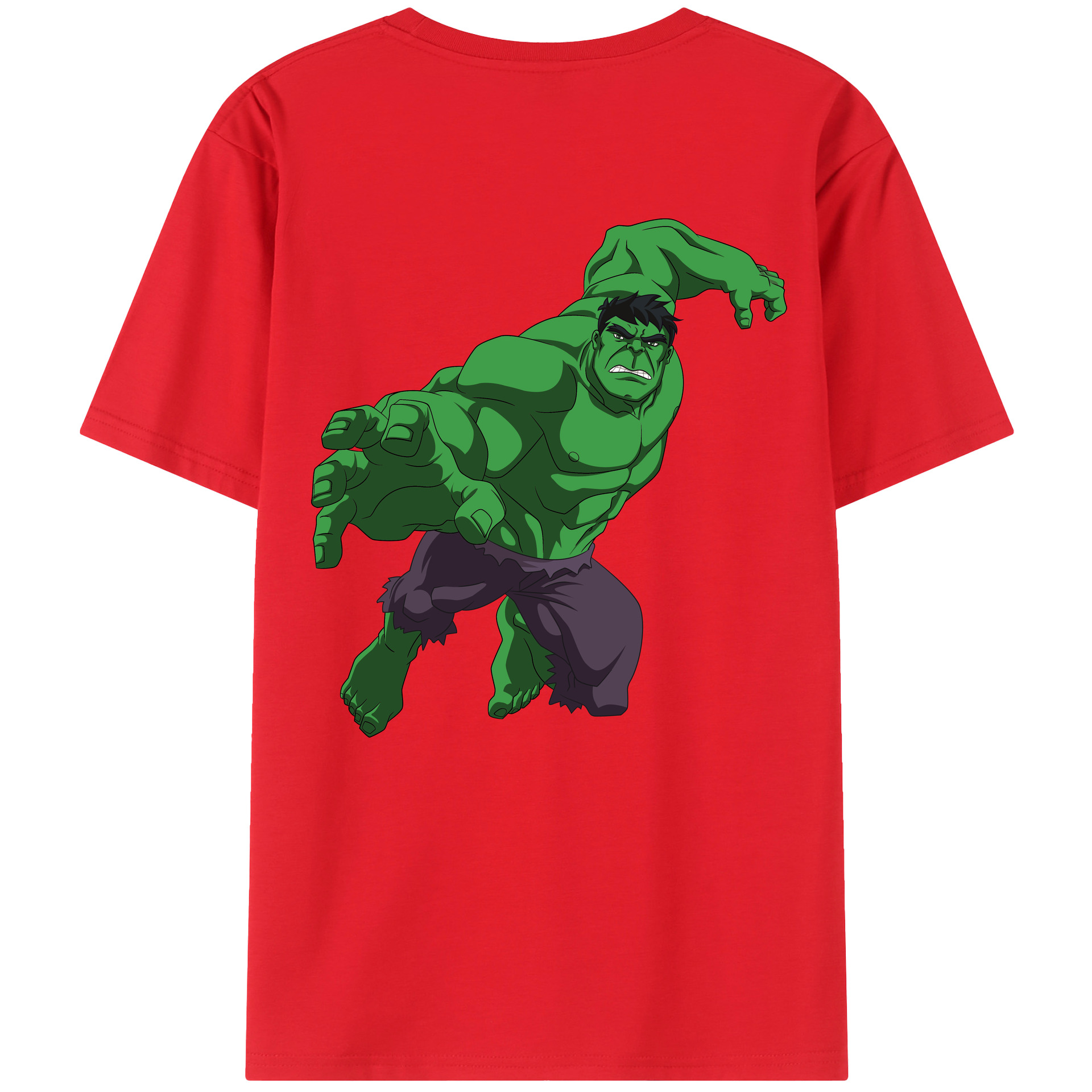 （画像用） アベンジャーズ The Avengers 綿100％半袖Tシャツ（背面プリント）