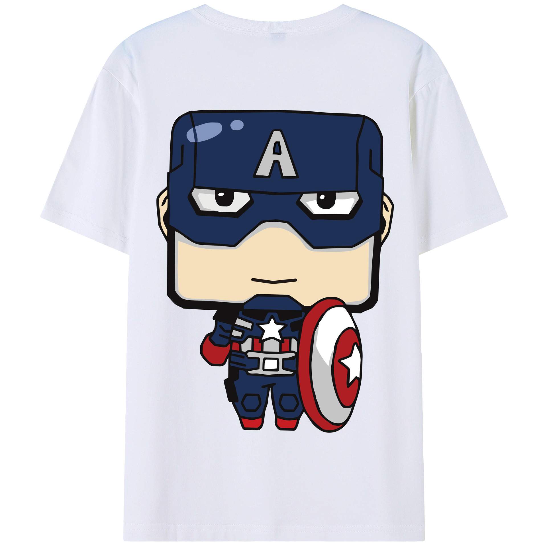 （画像用） アベンジャーズ The Avengers 綿100％半袖Tシャツ（背面プリント）