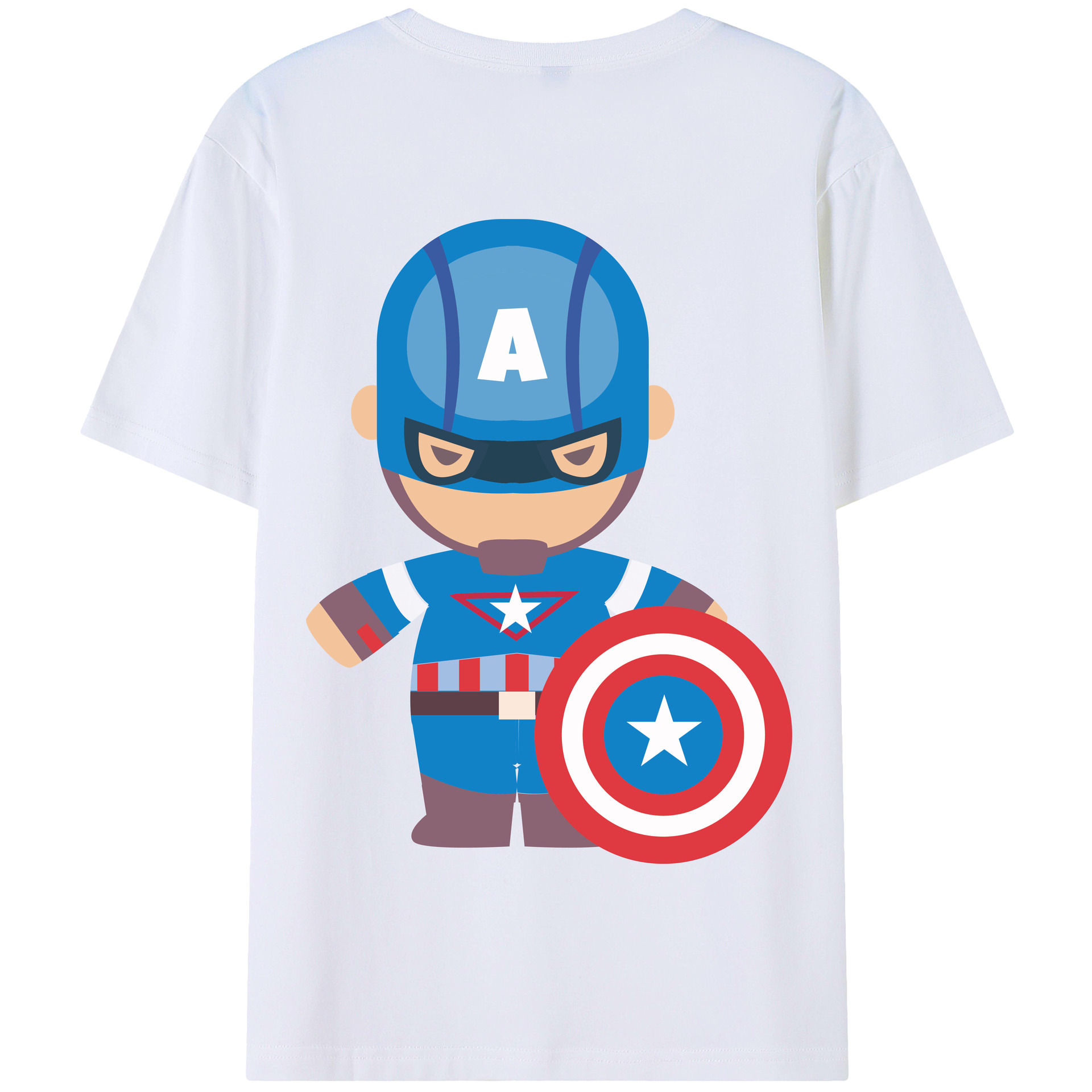 （画像用） アベンジャーズ The Avengers 綿100％半袖Tシャツ（背面プリント）