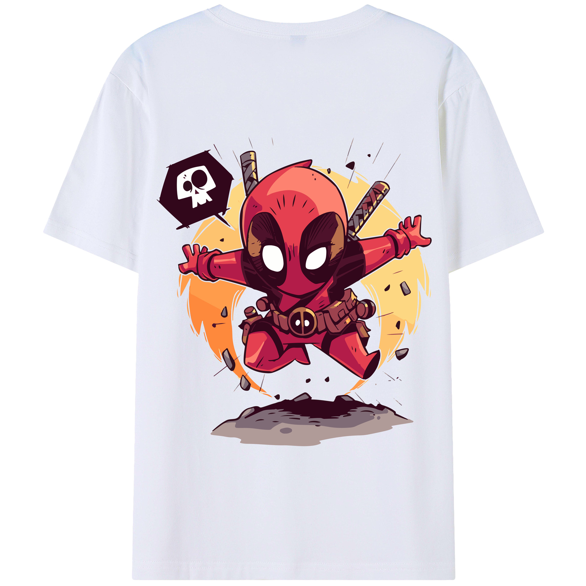 （画像用） アベンジャーズ The Avengers 綿100％半袖Tシャツ（背面プリント）