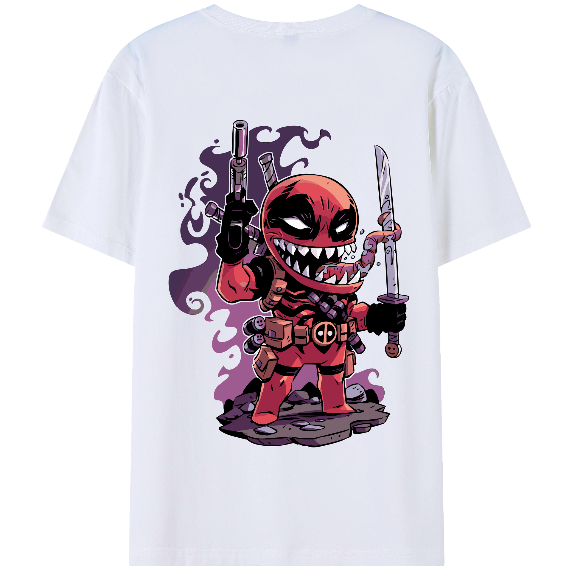 （画像用） アベンジャーズ The Avengers 綿100％半袖Tシャツ（背面プリント）