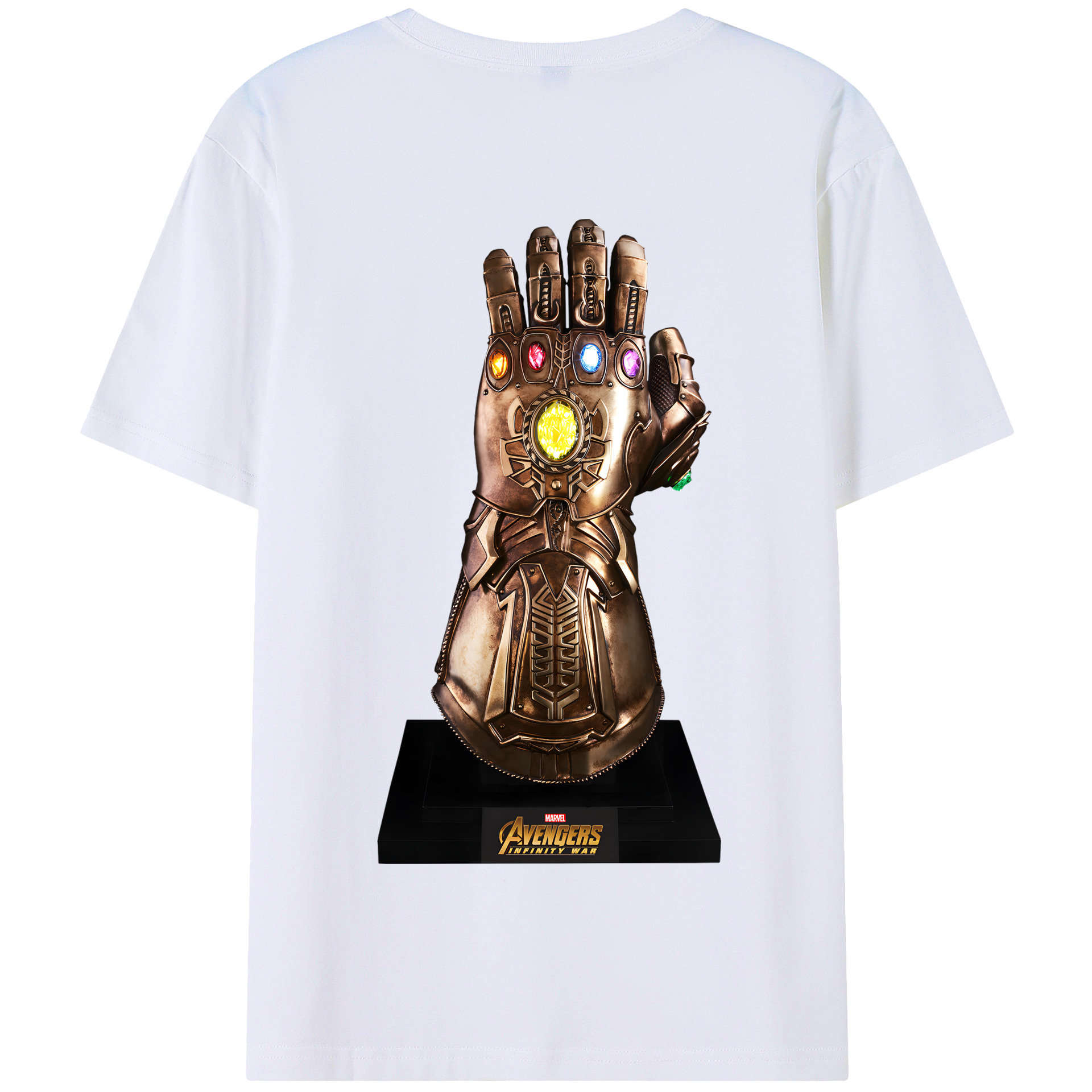 （画像用） アベンジャーズ The Avengers 綿100％半袖Tシャツ（背面プリント）
