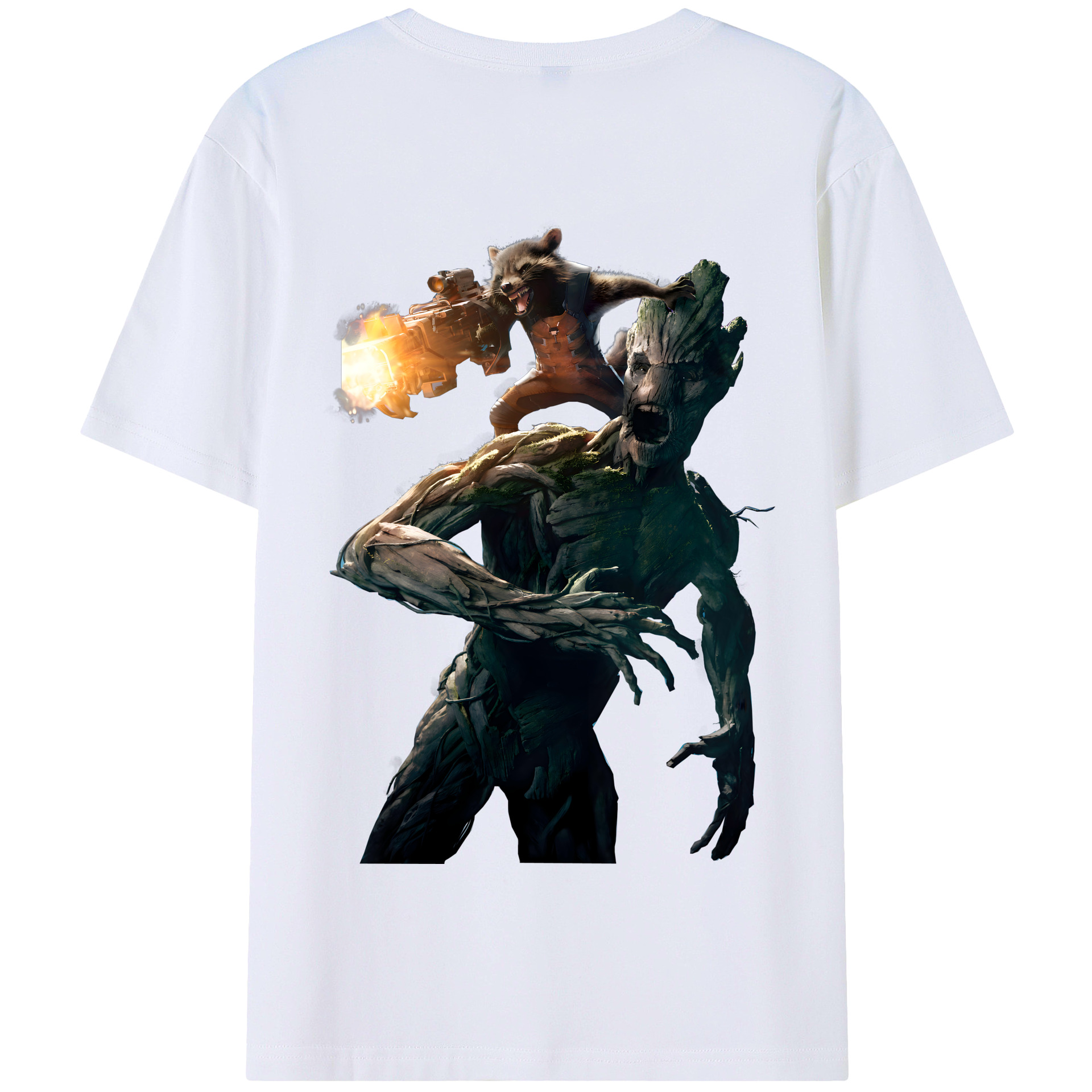 （画像用） アベンジャーズ The Avengers 綿100％半袖Tシャツ（背面プリント）
