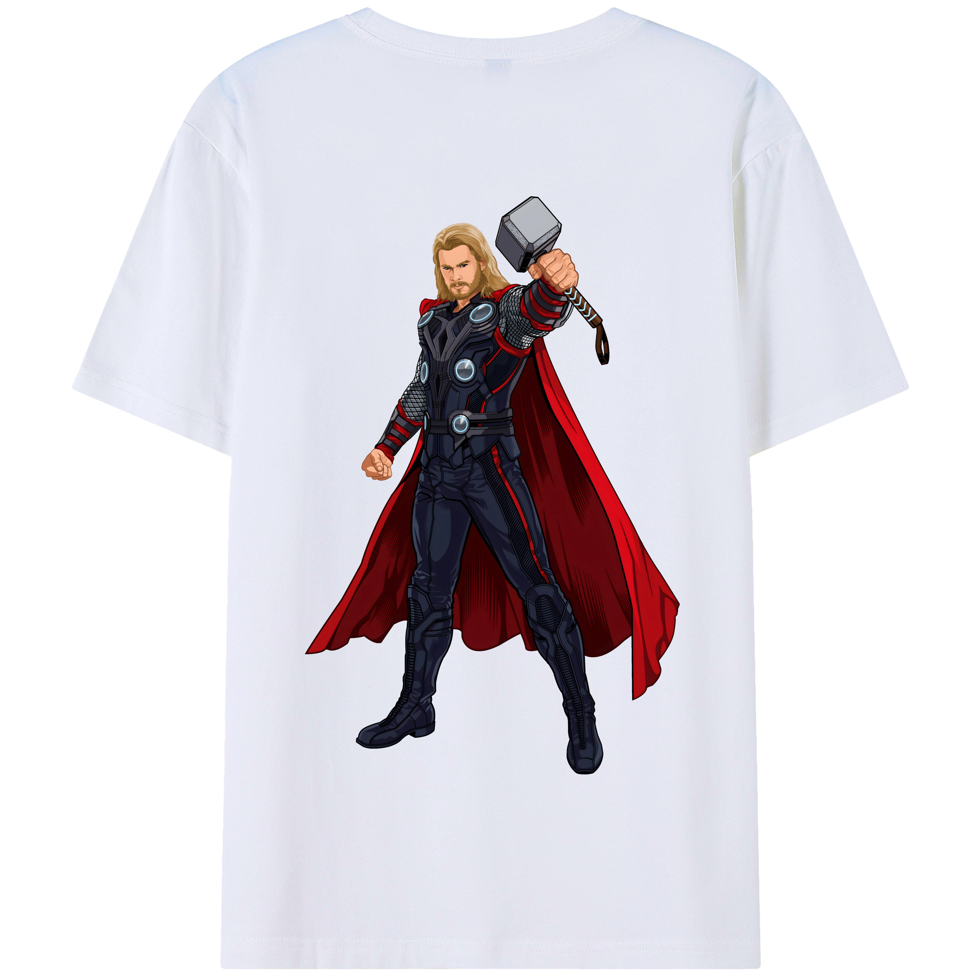 （画像用） アベンジャーズ The Avengers 綿100％半袖Tシャツ（背面プリント）