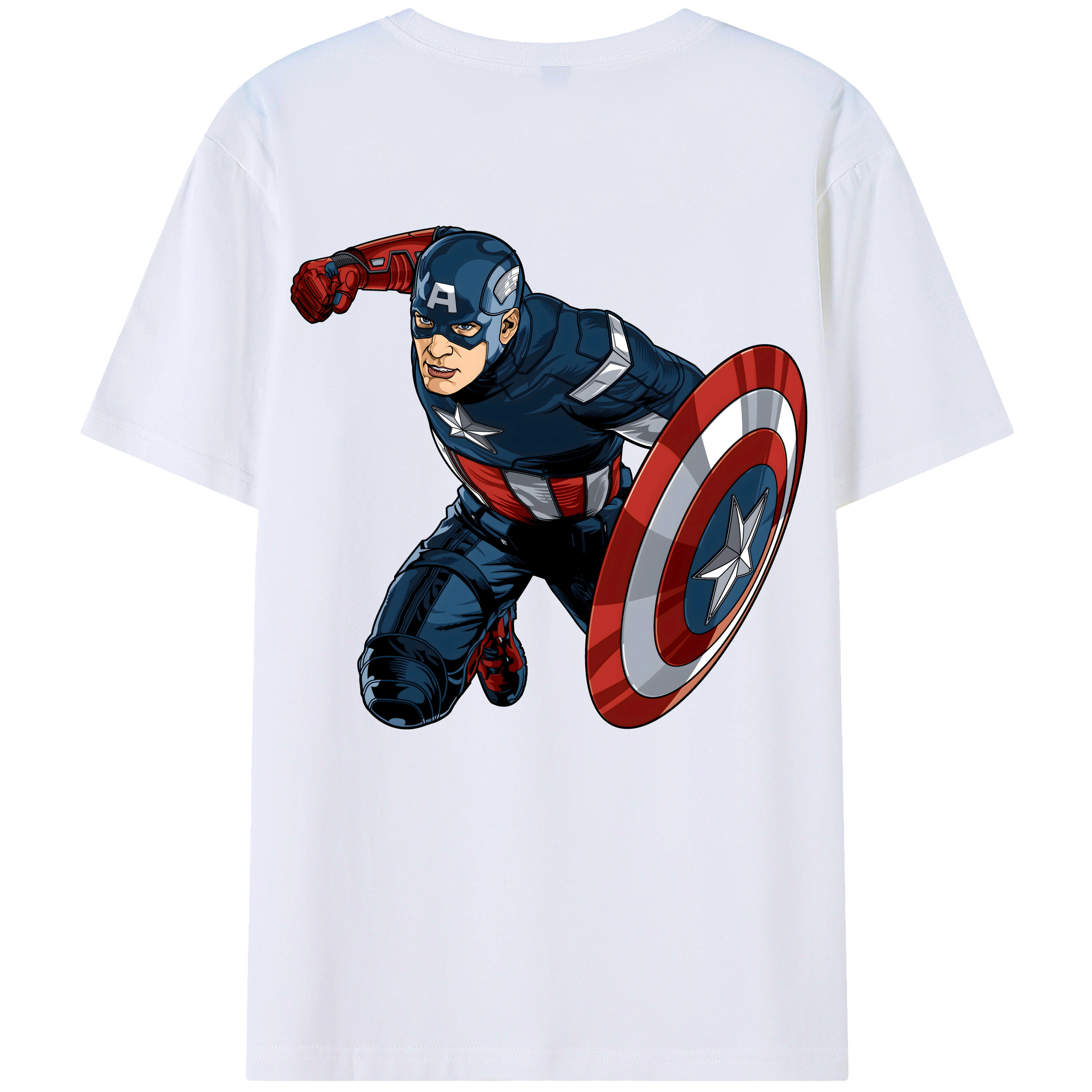 （画像用） アベンジャーズ The Avengers 綿100％半袖Tシャツ（背面プリント）