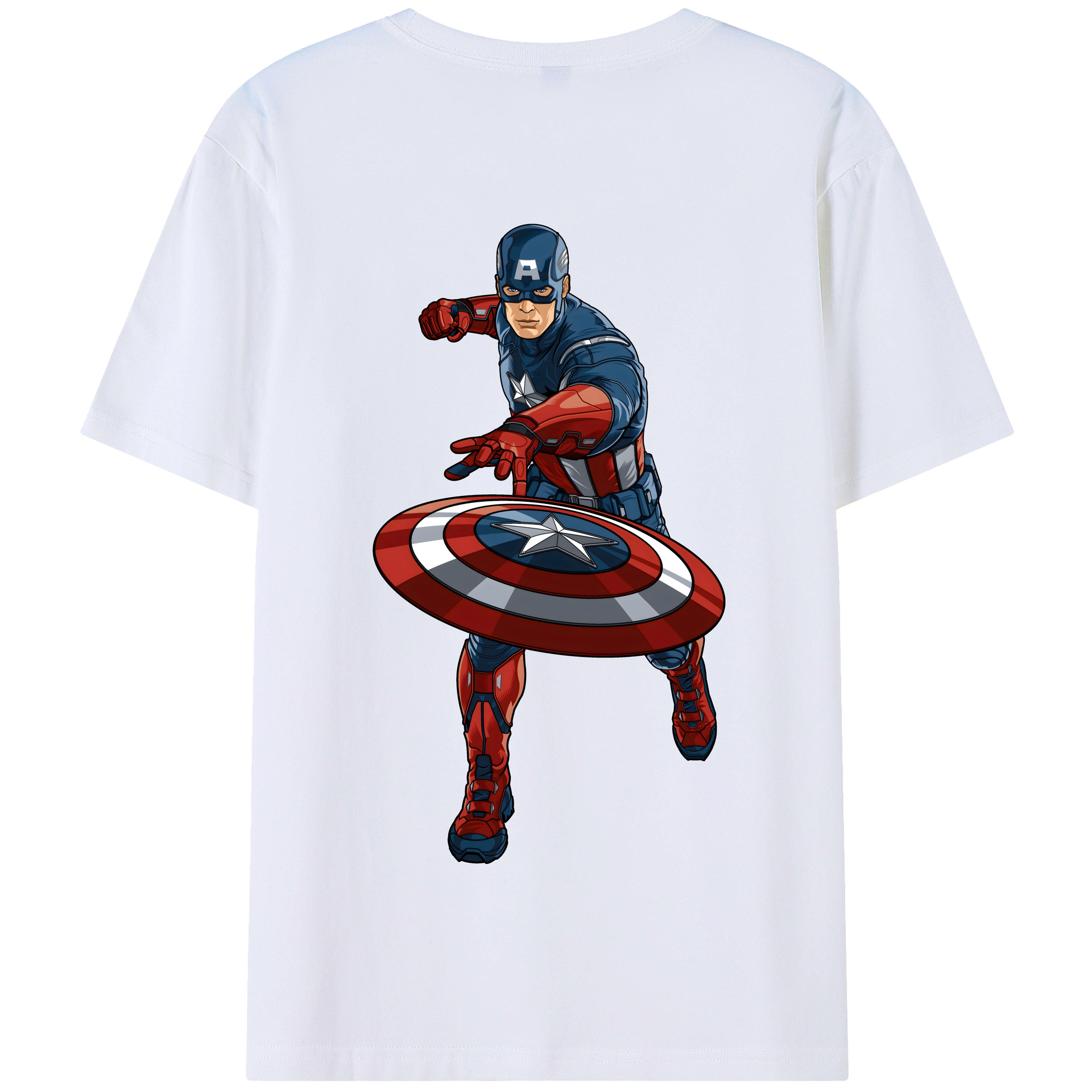 （画像用） アベンジャーズ The Avengers 綿100％半袖Tシャツ（背面プリント）