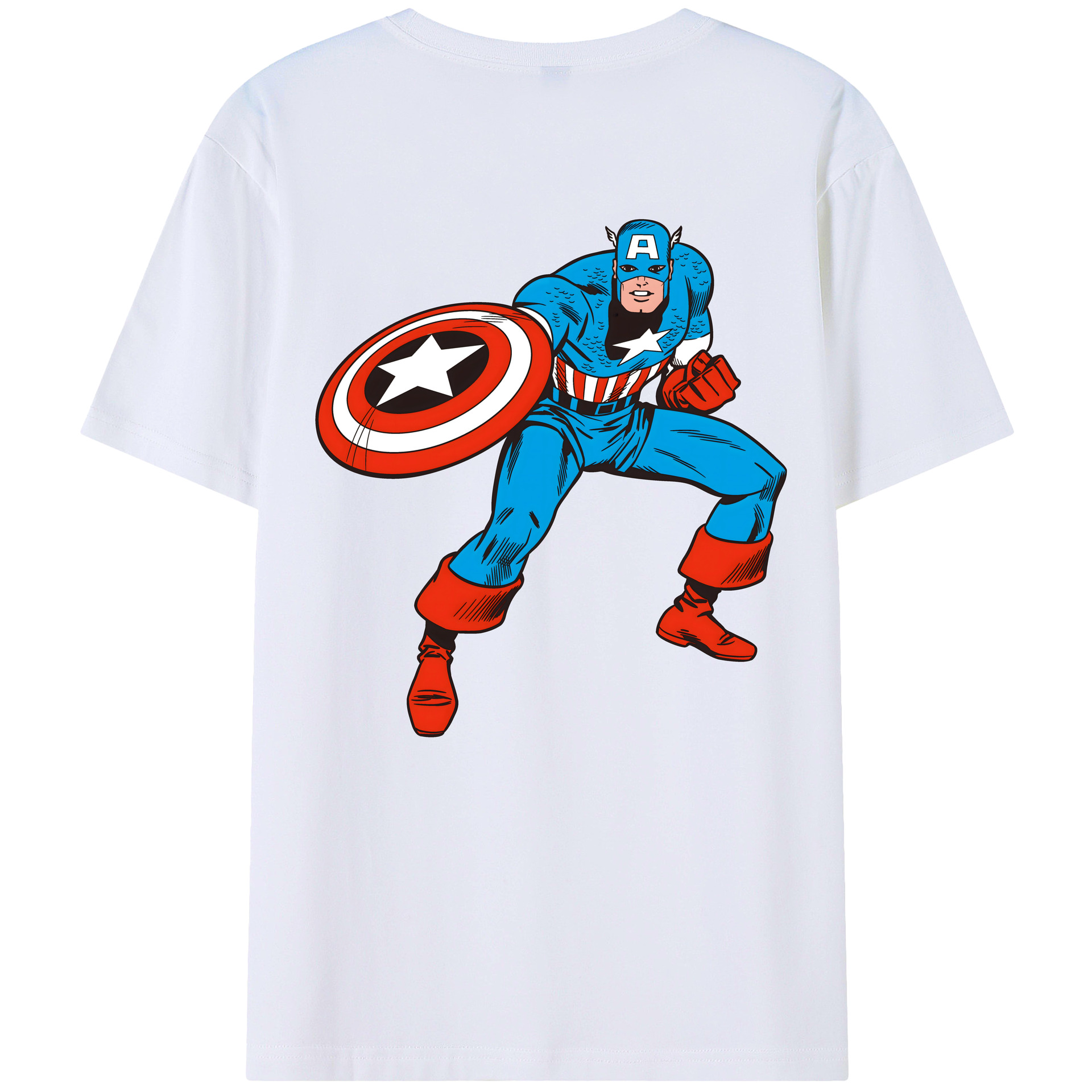 （画像用） アベンジャーズ The Avengers 綿100％半袖Tシャツ（背面プリント）
