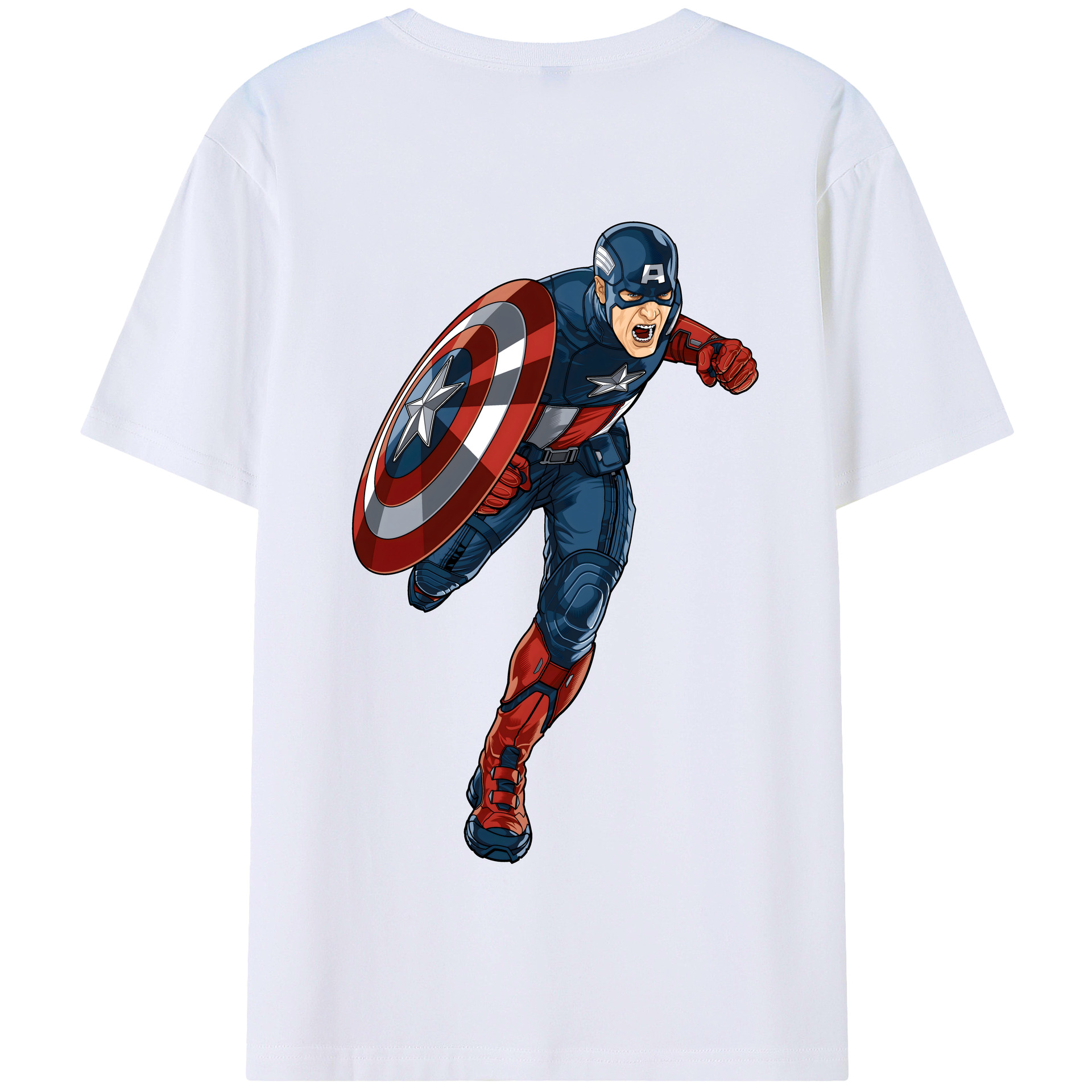 （画像用） アベンジャーズ The Avengers 綿100％半袖Tシャツ（背面プリント）