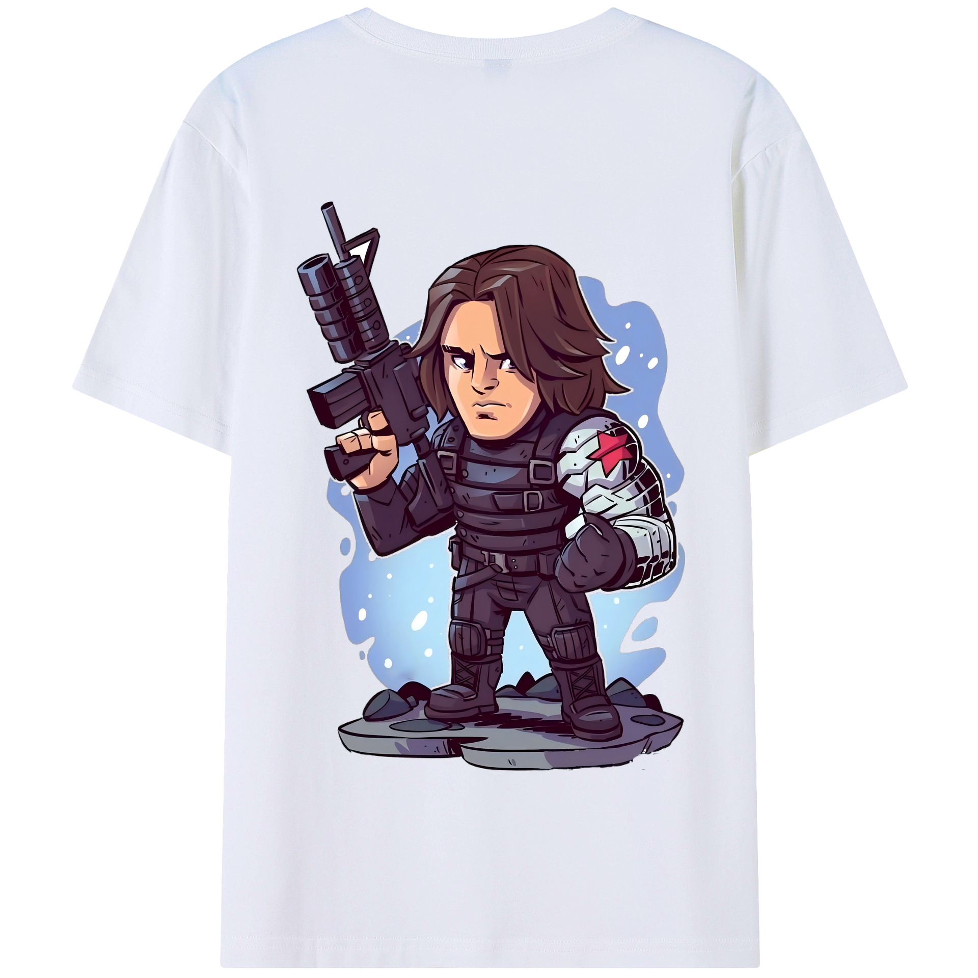 （画像用） アベンジャーズ The Avengers 綿100％半袖Tシャツ（背面プリント）