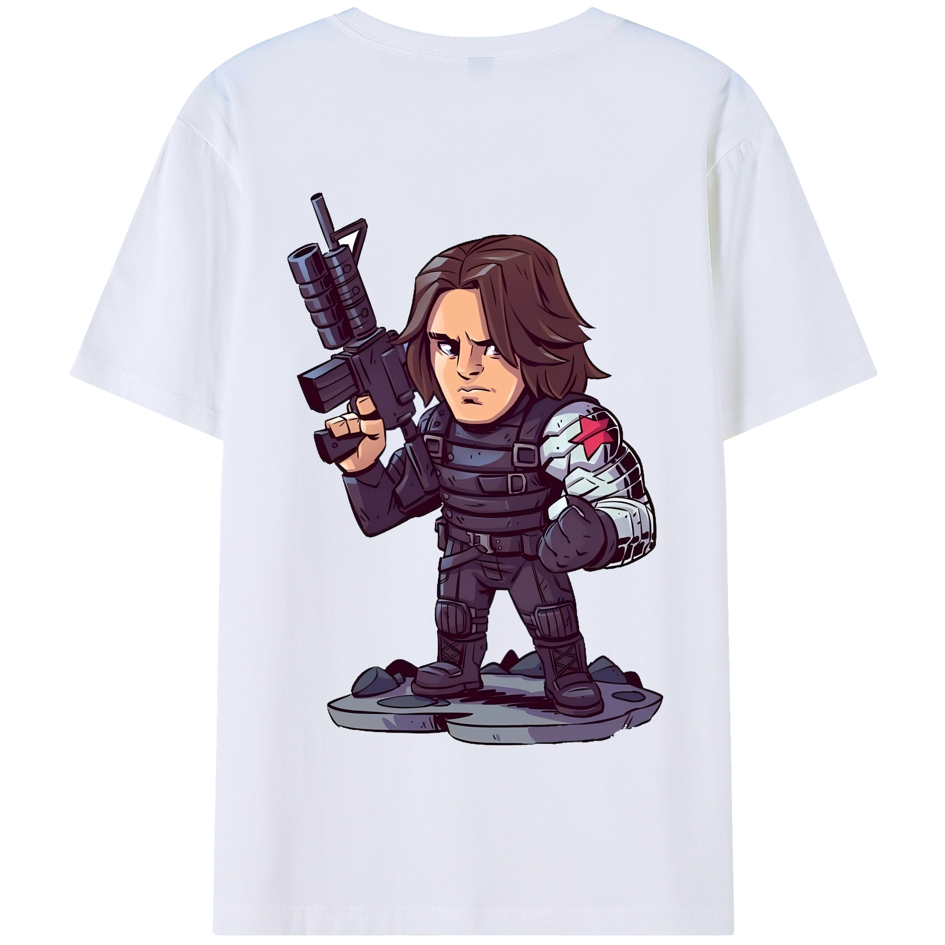 （画像用） アベンジャーズ The Avengers 綿100％半袖Tシャツ（背面プリント）