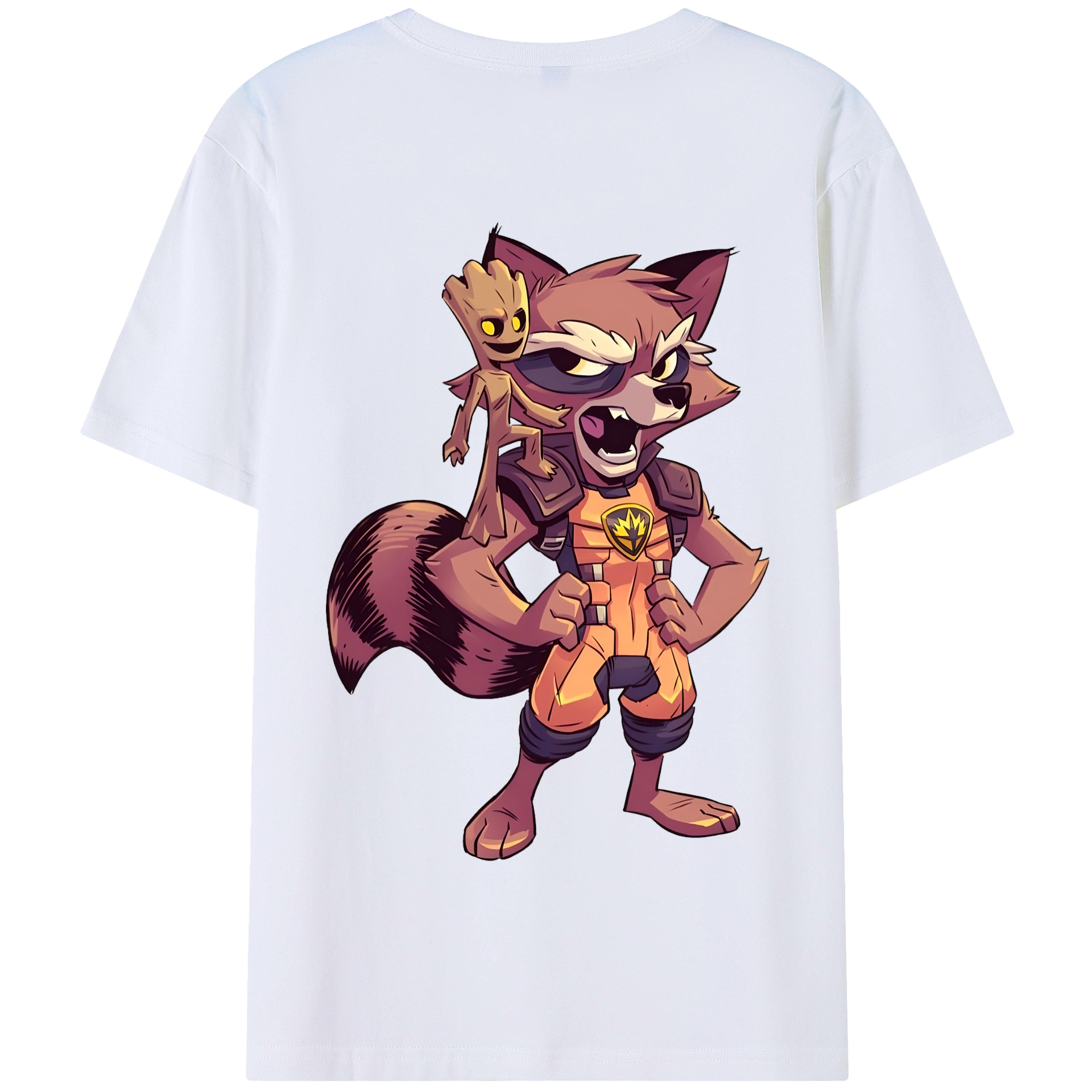（画像用） アベンジャーズ The Avengers 綿100％半袖Tシャツ（背面プリント）