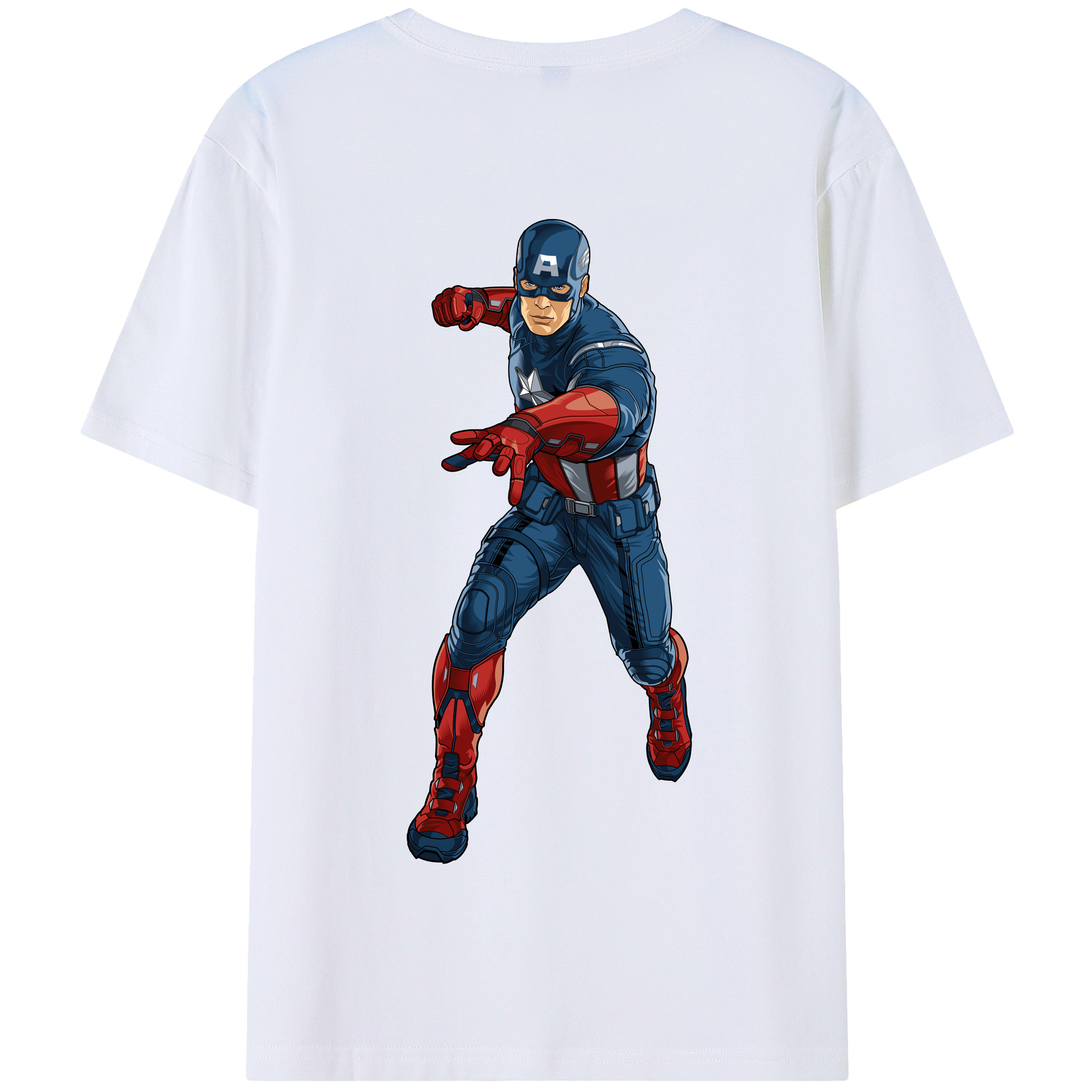 （画像用） アベンジャーズ The Avengers 綿100％半袖Tシャツ（背面プリント）