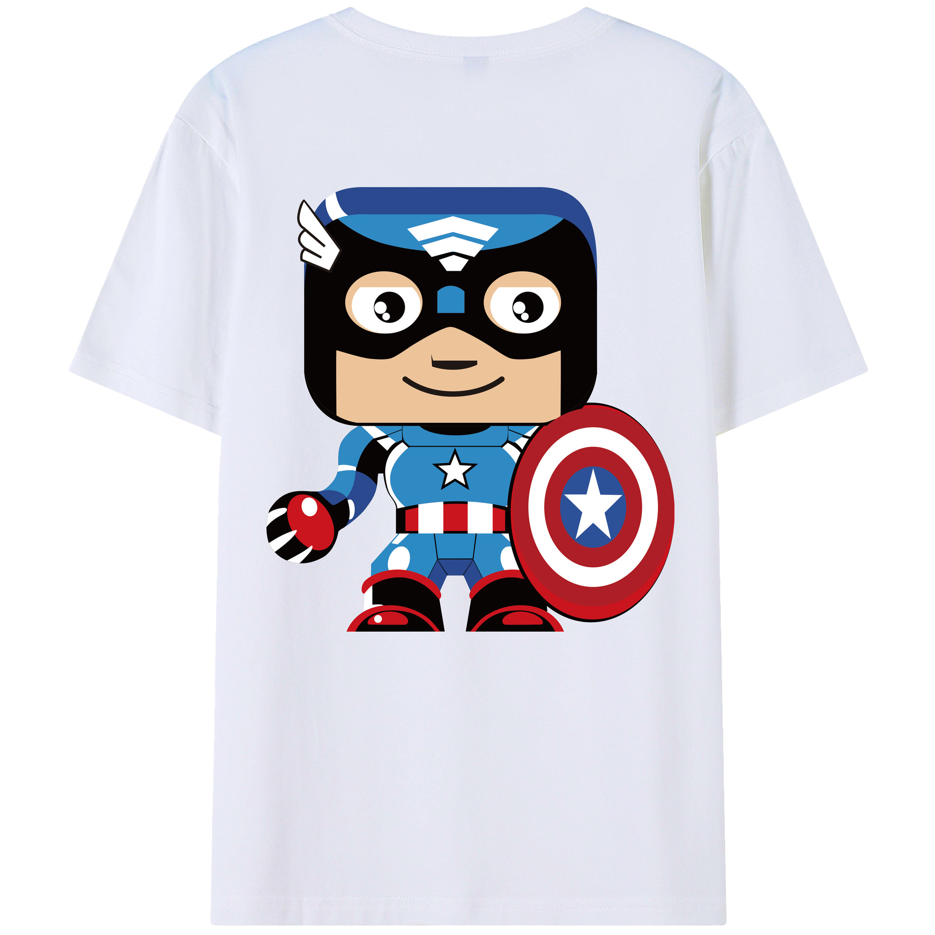 （画像用） アベンジャーズ The Avengers 綿100％半袖Tシャツ（背面プリント）