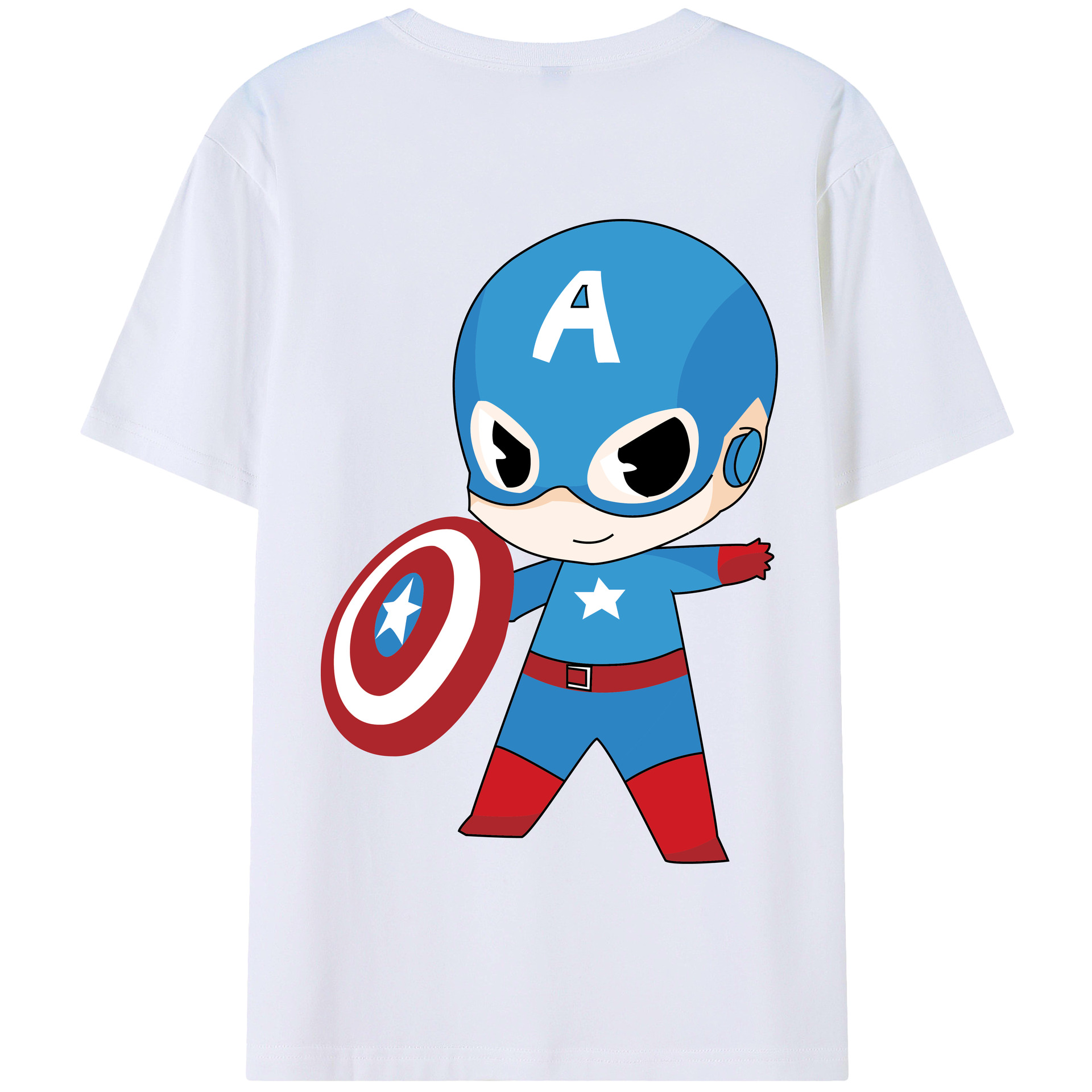 （画像用） アベンジャーズ The Avengers 綿100％半袖Tシャツ（背面プリント）