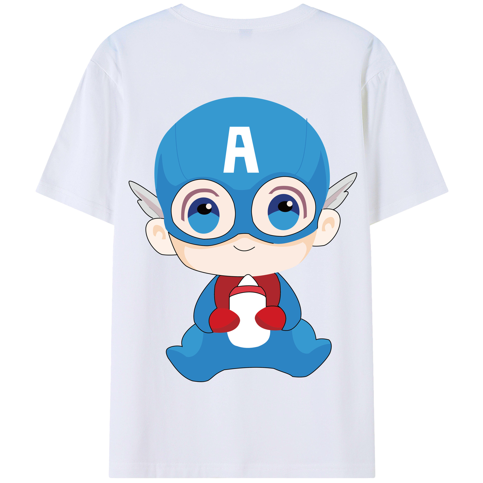 （画像用） アベンジャーズ The Avengers 綿100％半袖Tシャツ（背面プリント）