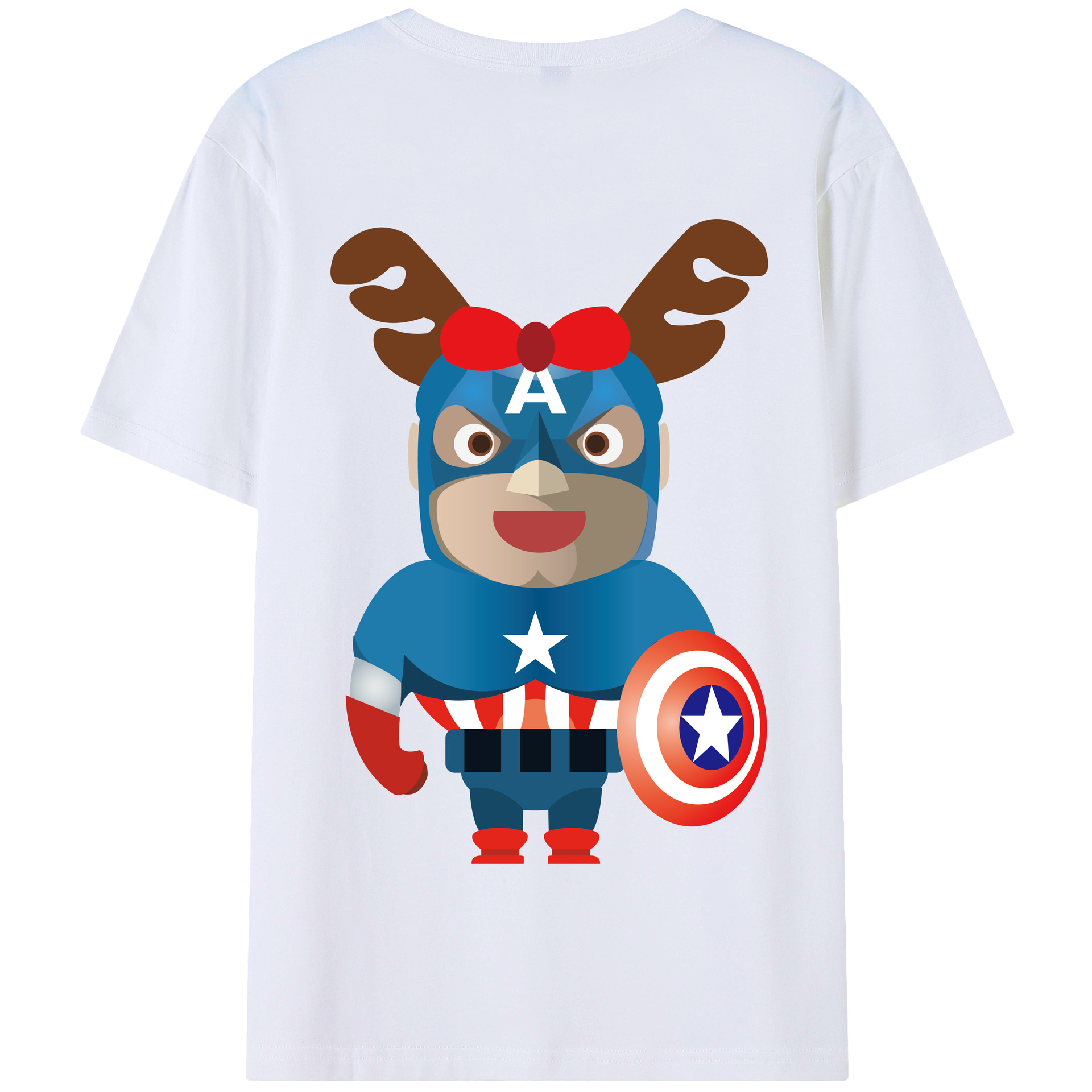 （画像用） アベンジャーズ The Avengers 綿100％半袖Tシャツ（背面プリント）