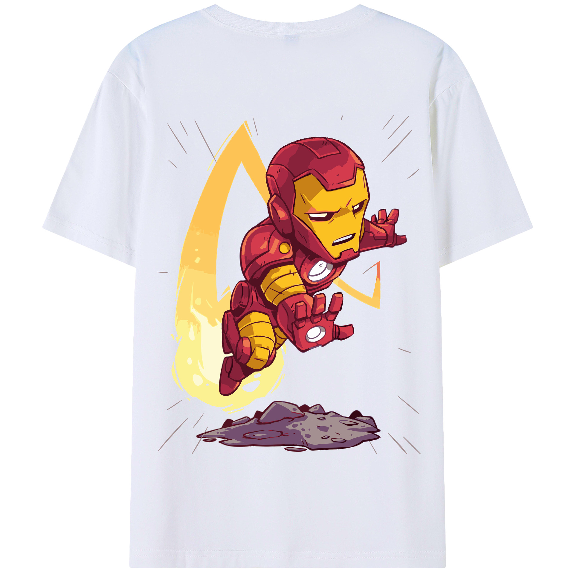 （画像用） アベンジャーズ The Avengers 綿100％半袖Tシャツ（背面プリント）