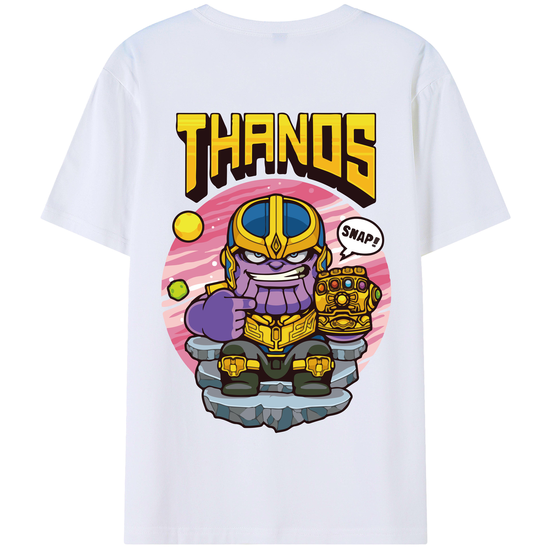 （画像用） アベンジャーズ The Avengers 綿100％半袖Tシャツ（背面プリント）