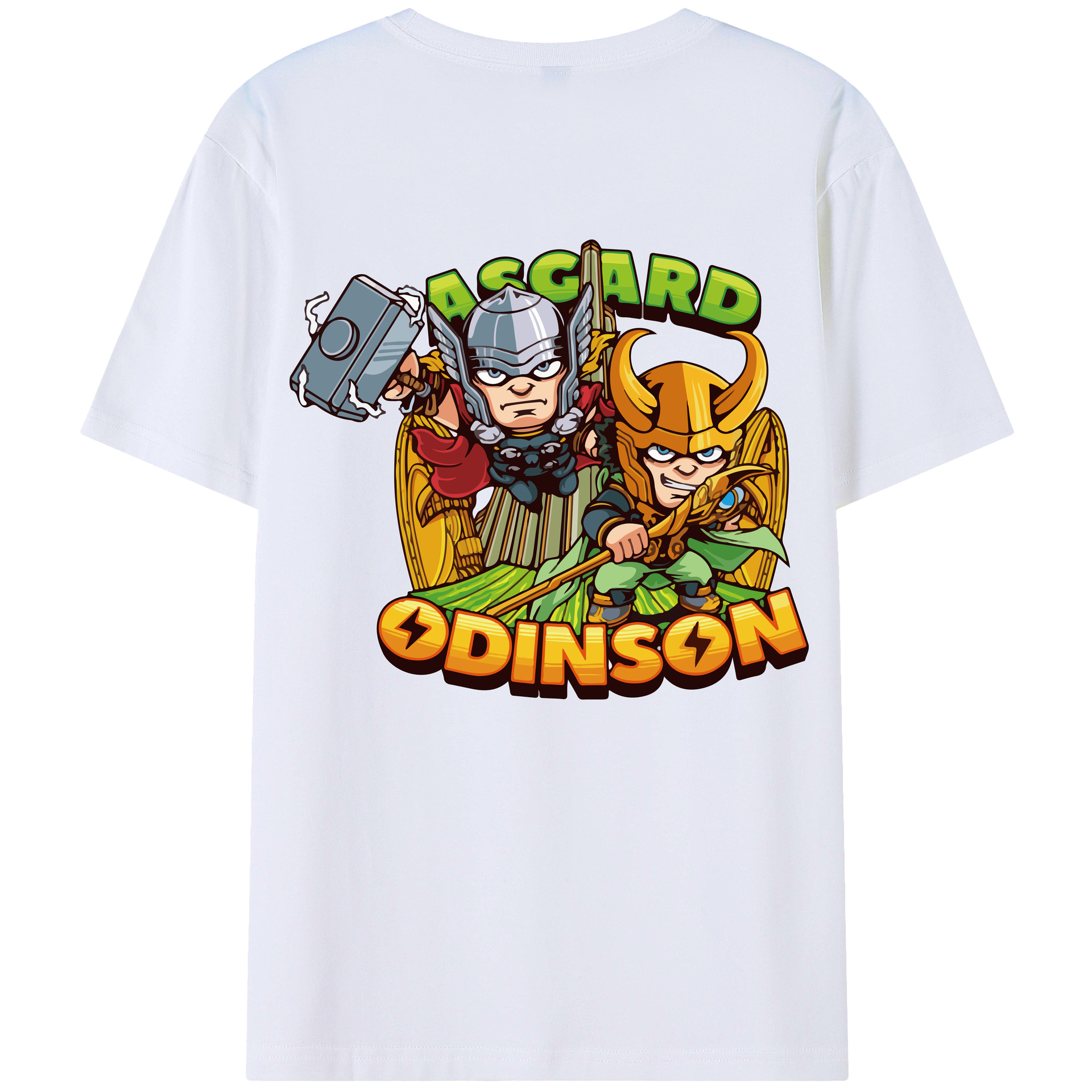 （画像用） アベンジャーズ The Avengers 綿100％半袖Tシャツ（背面プリント）