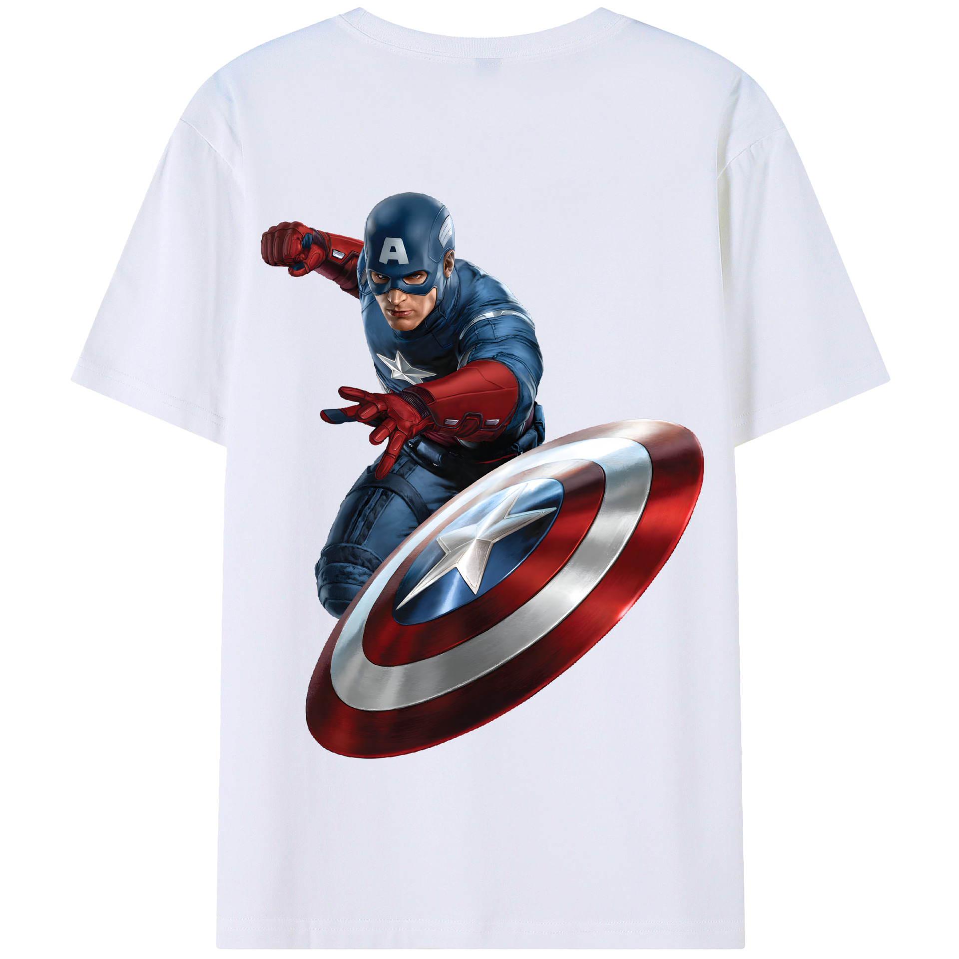 （画像用） アベンジャーズ The Avengers 綿100％半袖Tシャツ（背面プリント）