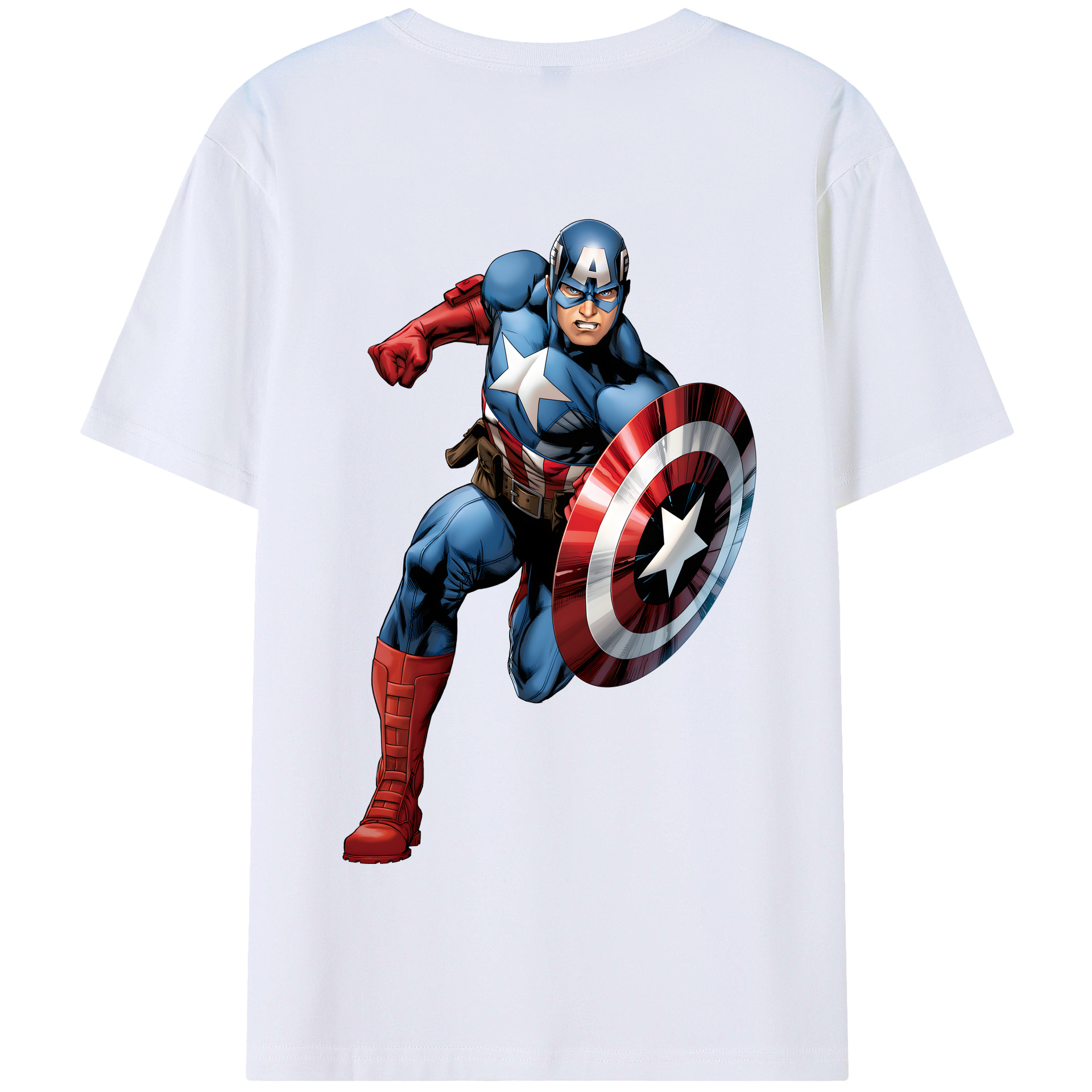 （画像用） アベンジャーズ The Avengers 綿100％半袖Tシャツ（背面プリント）