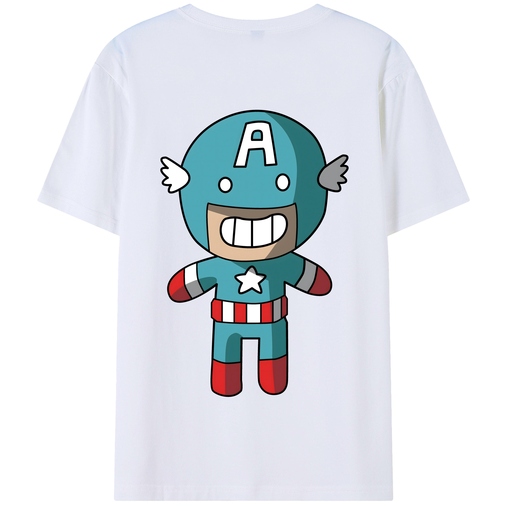 （画像用） アベンジャーズ The Avengers 綿100％半袖Tシャツ（背面プリント）