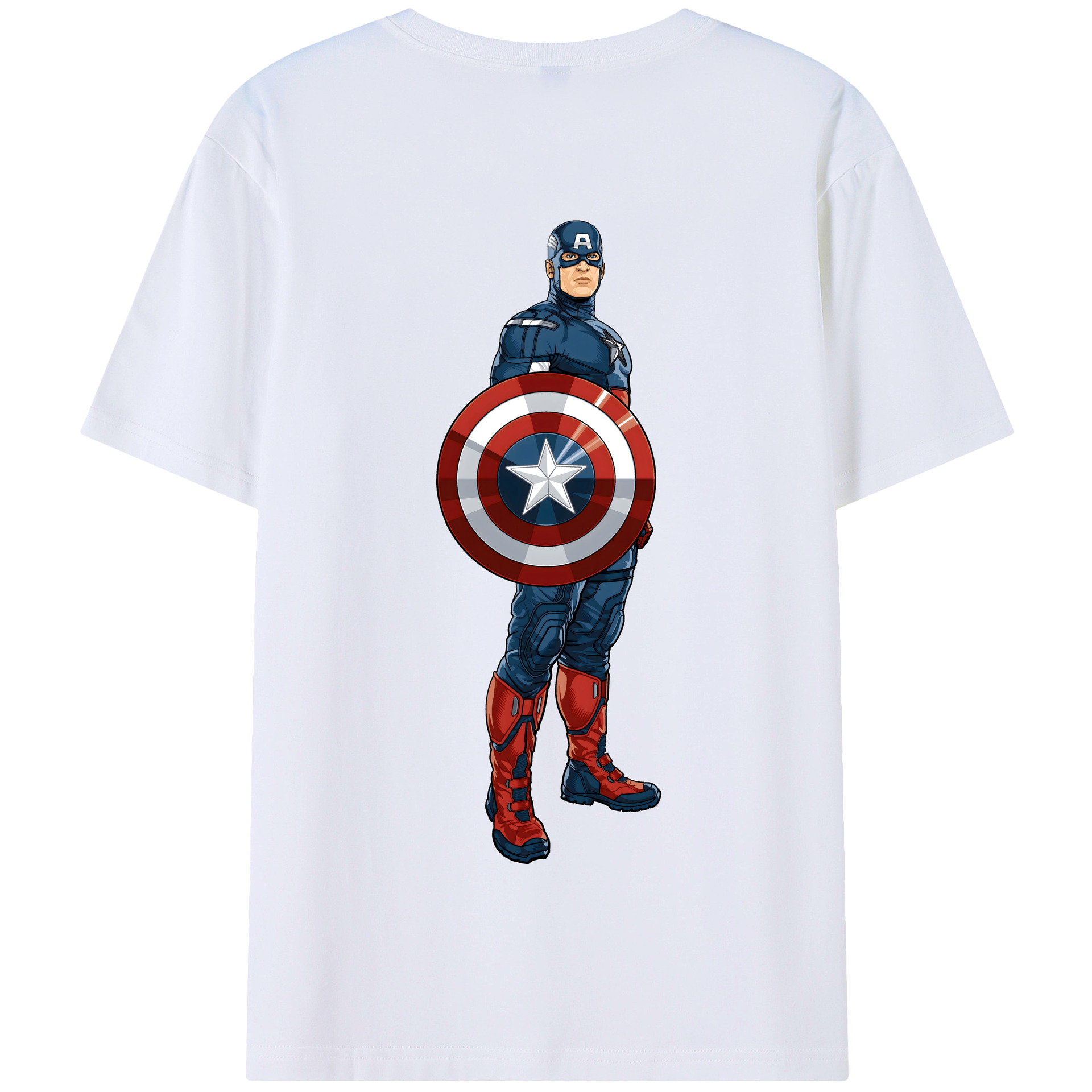 （画像用） アベンジャーズ The Avengers 綿100％半袖Tシャツ（背面プリント）