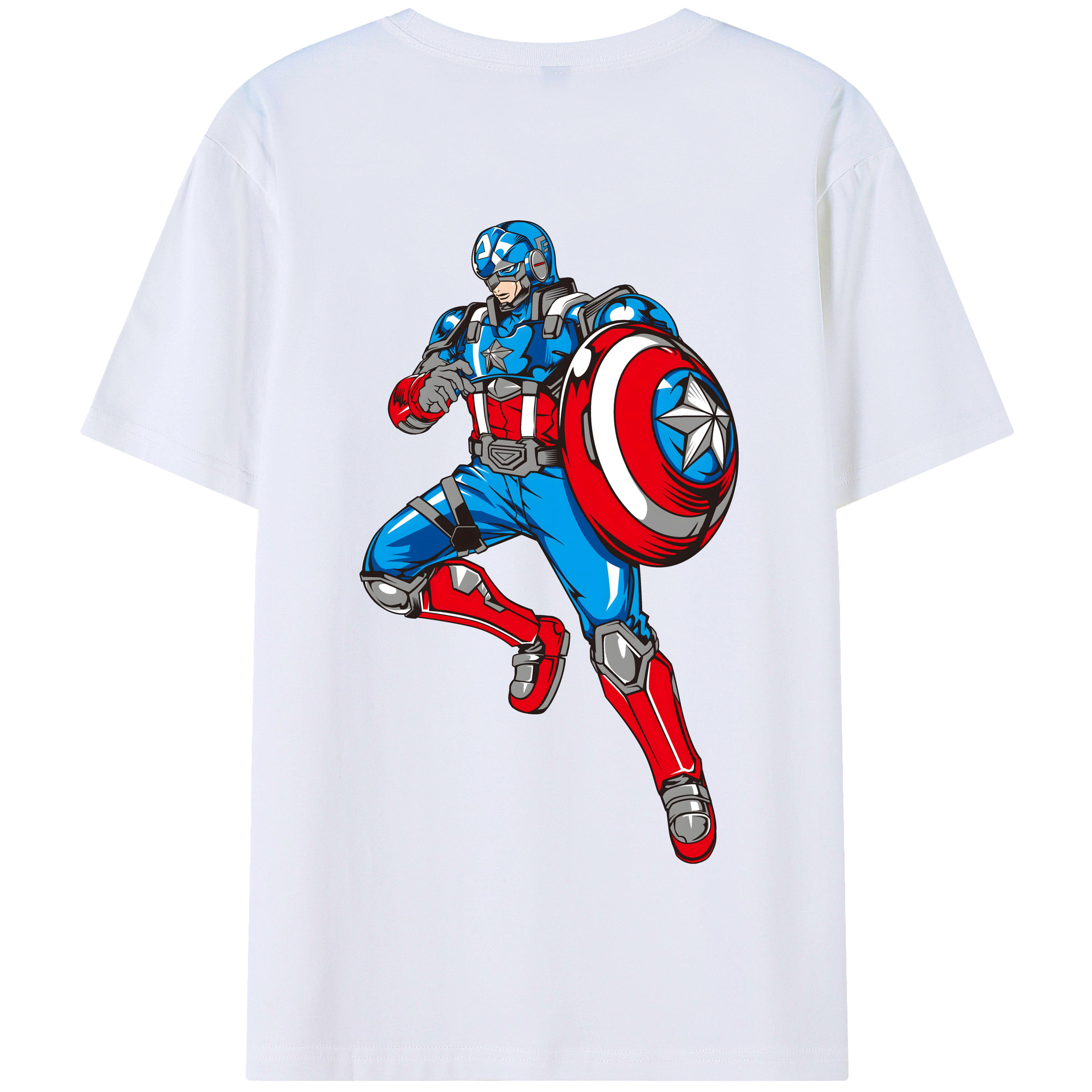 （画像用） アベンジャーズ The Avengers 綿100％半袖Tシャツ（背面プリント）