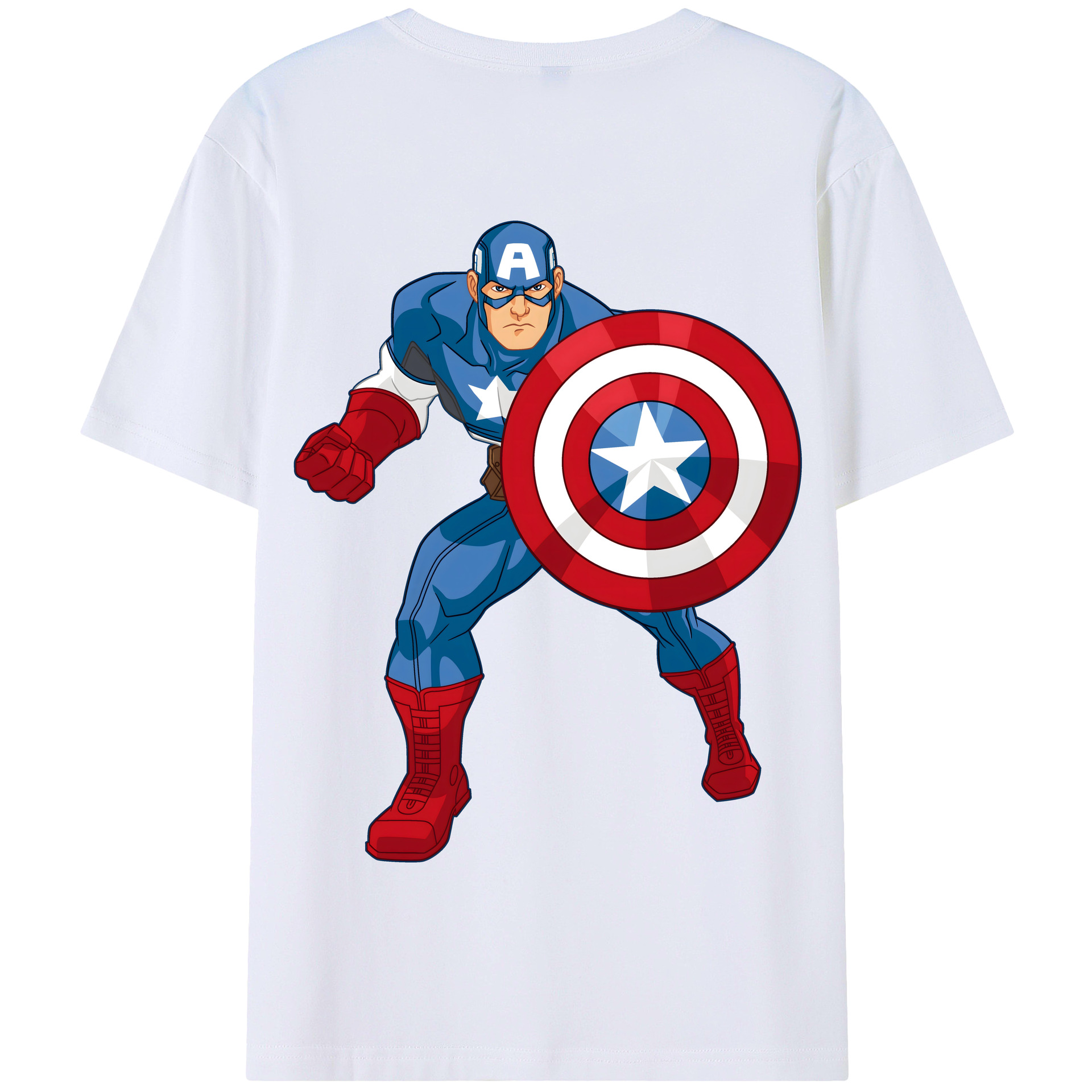 （画像用） アベンジャーズ The Avengers 綿100％半袖Tシャツ（背面プリント）