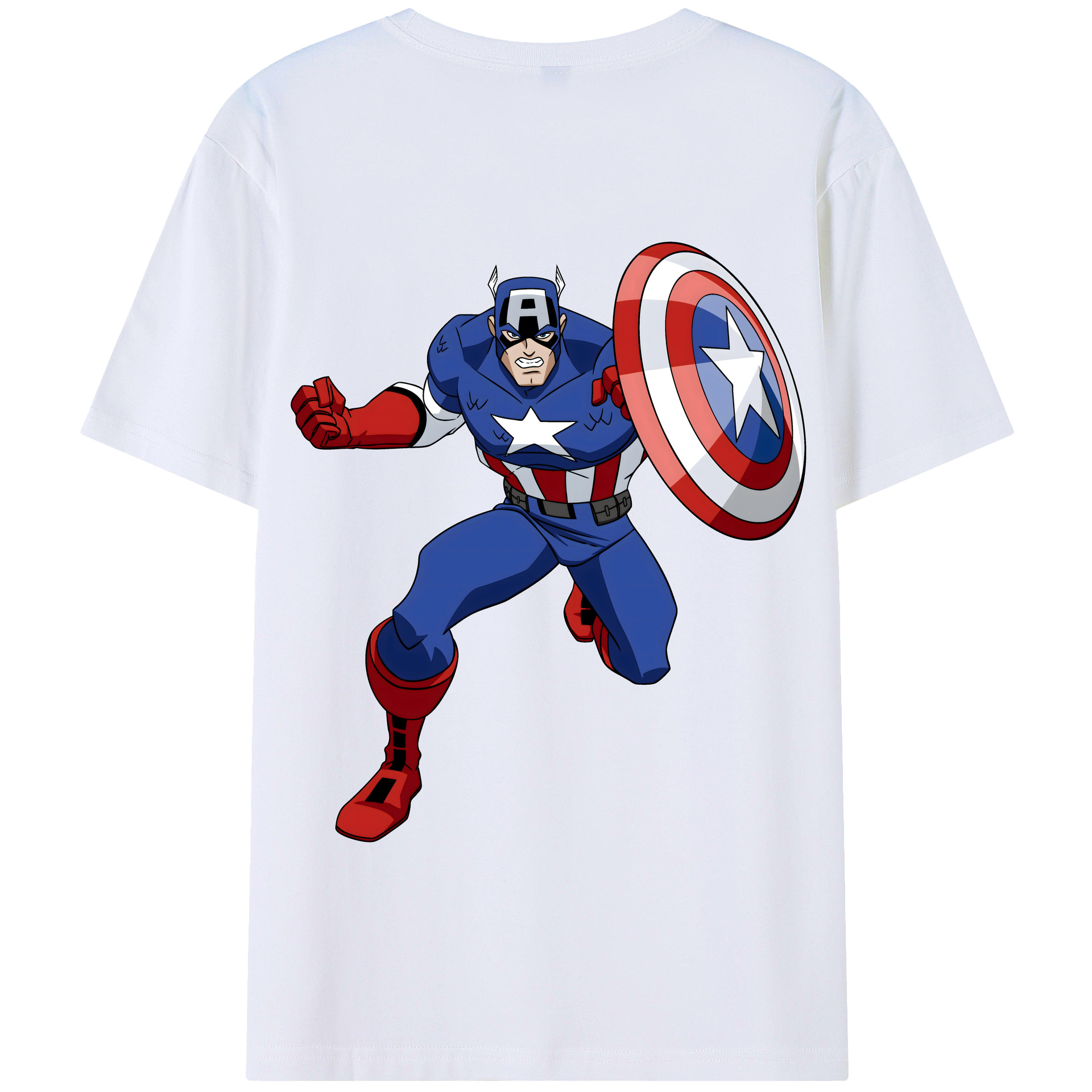 （画像用） アベンジャーズ The Avengers 綿100％半袖Tシャツ（背面プリント）