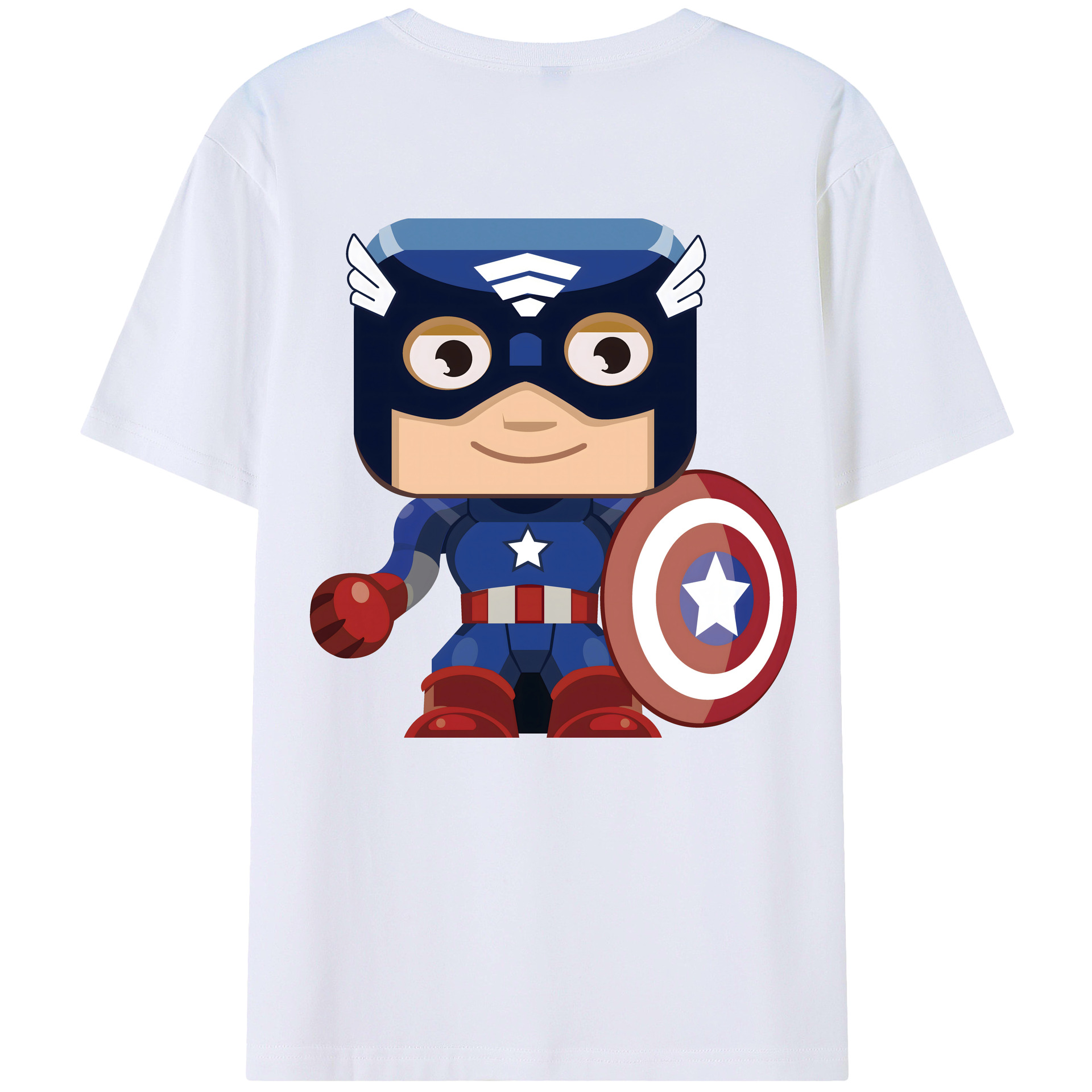 （画像用） アベンジャーズ The Avengers 綿100％半袖Tシャツ（背面プリント）