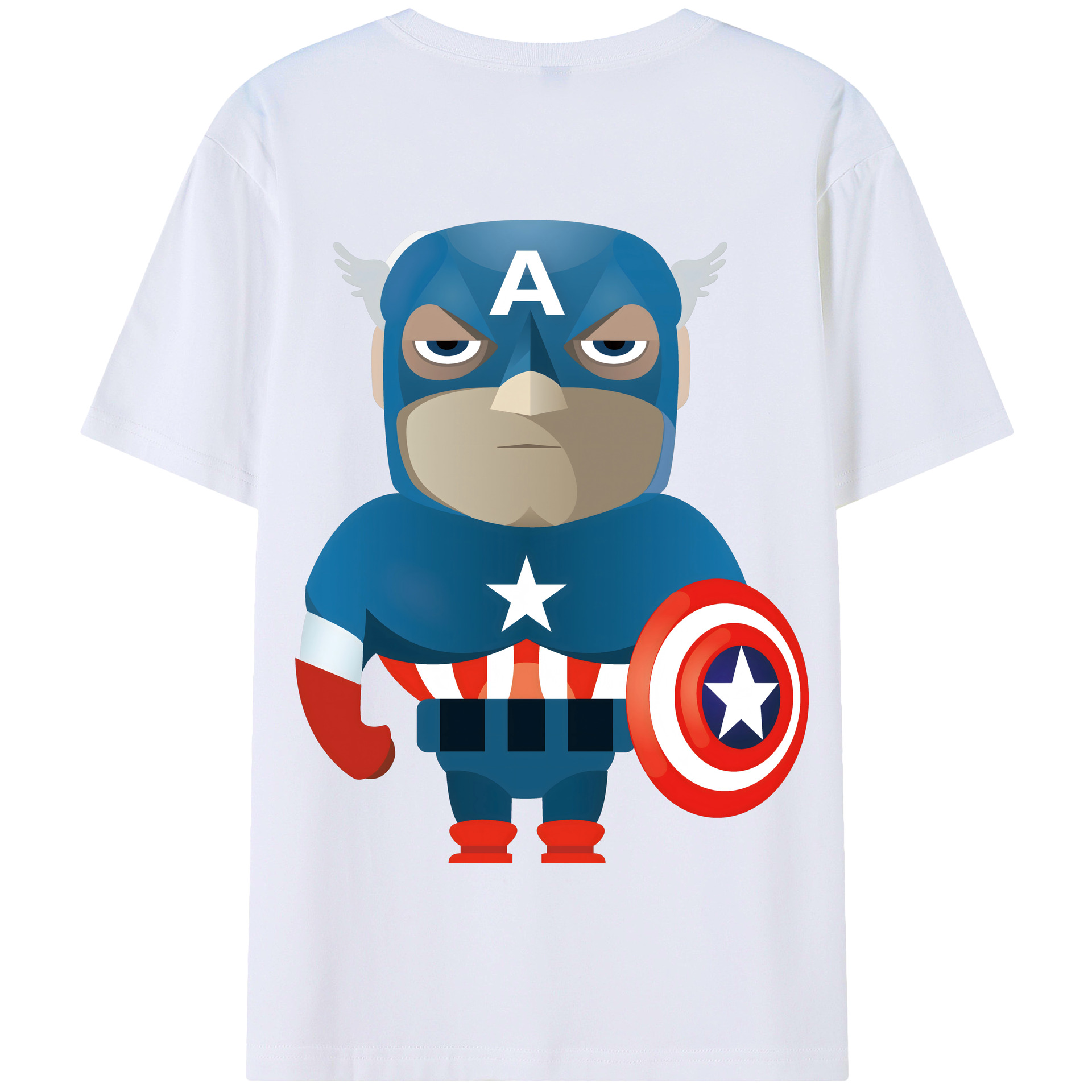 （画像用） アベンジャーズ The Avengers 綿100％半袖Tシャツ（背面プリント）