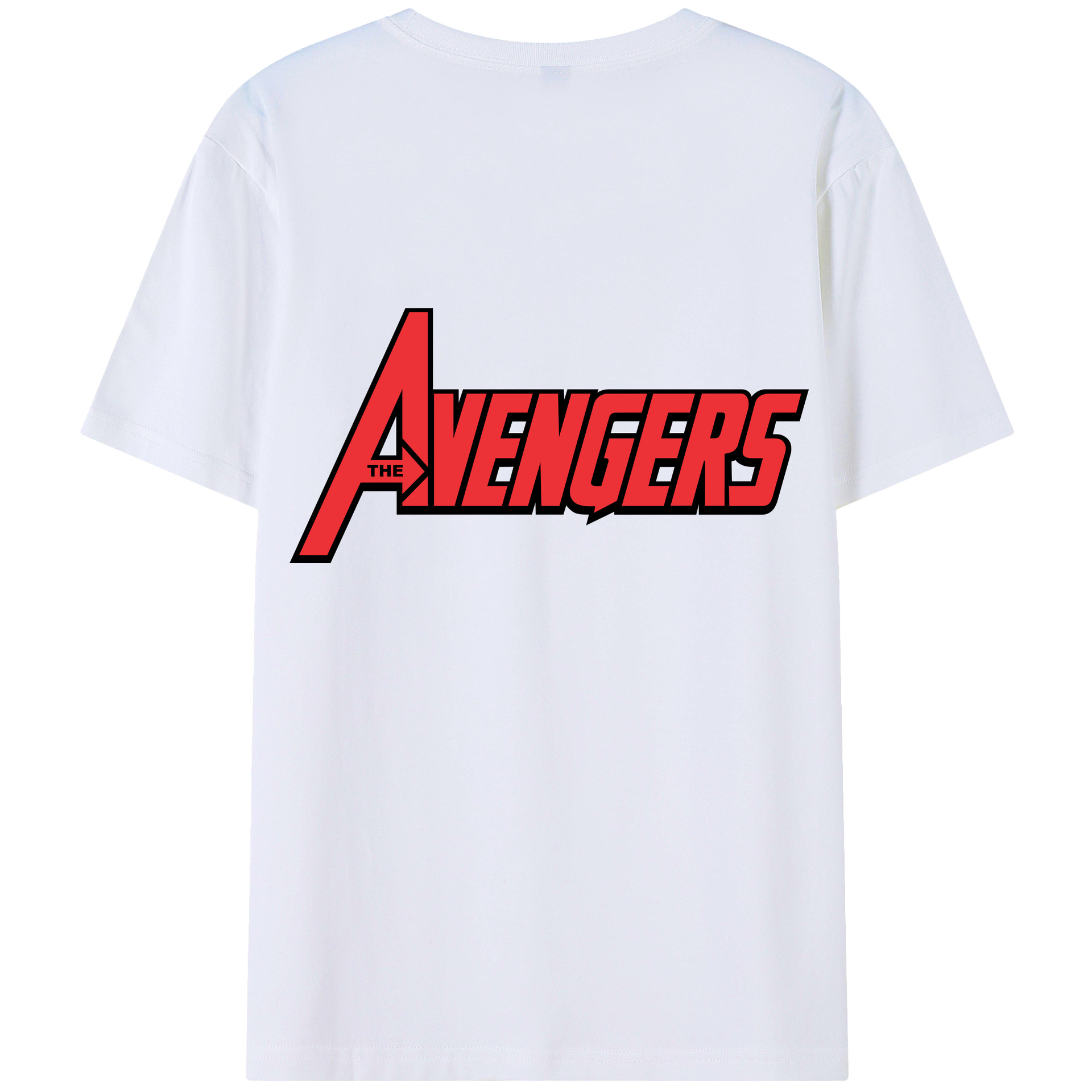 （画像用） アベンジャーズ The Avengers 綿100％半袖Tシャツ（背面プリント）