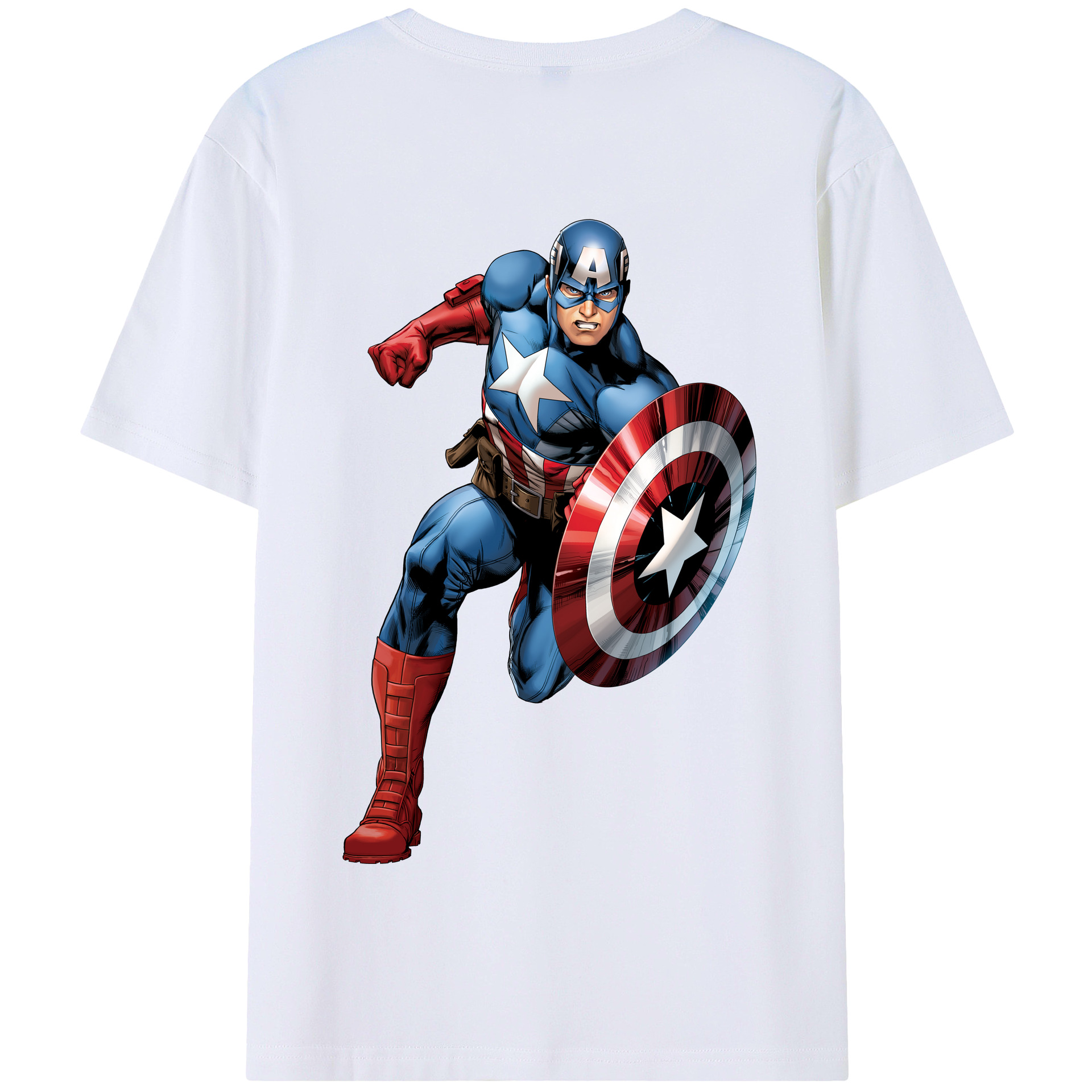 （画像用） アベンジャーズ The Avengers 綿100％半袖Tシャツ（背面プリント）