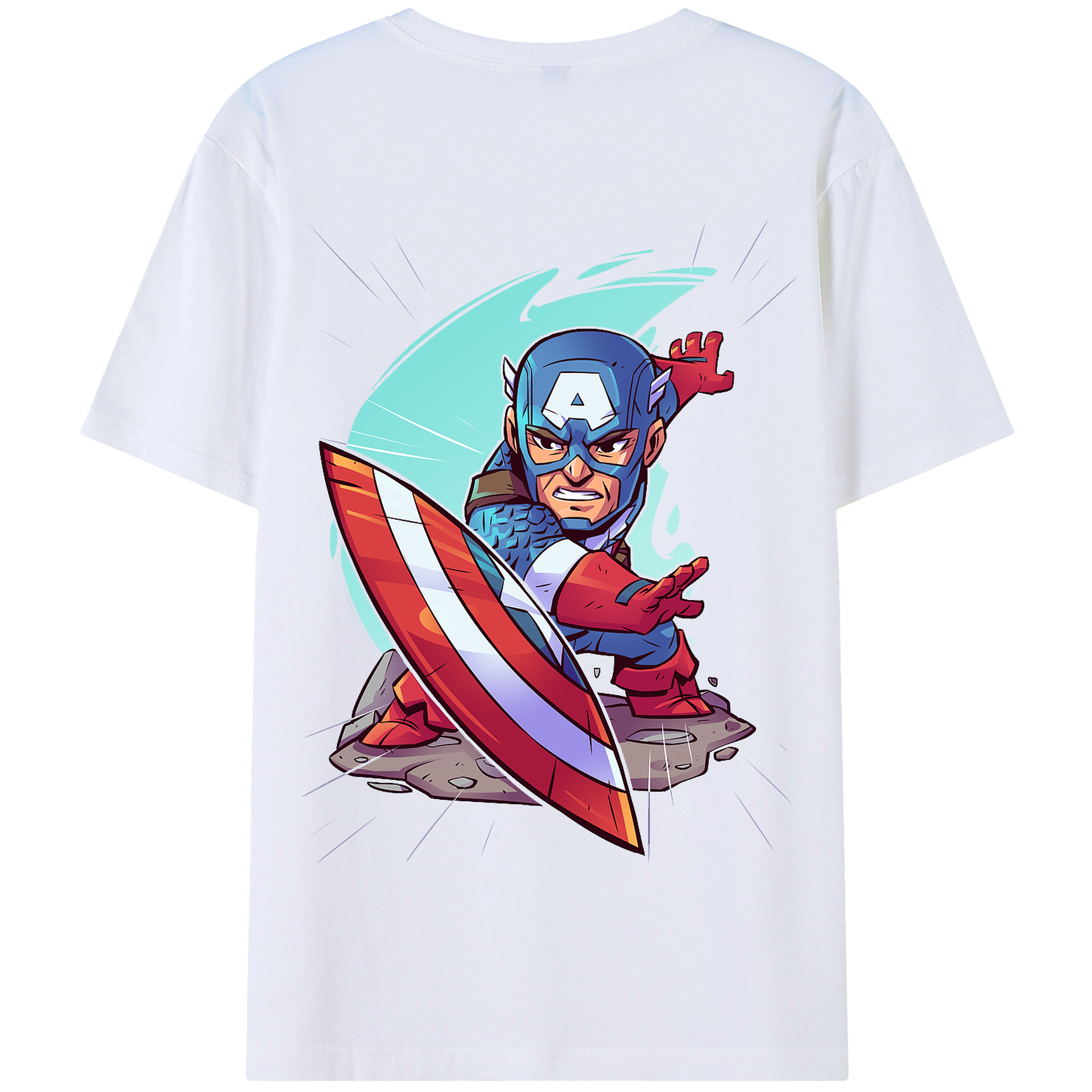 （画像用） アベンジャーズ The Avengers 綿100％半袖Tシャツ（背面プリント）