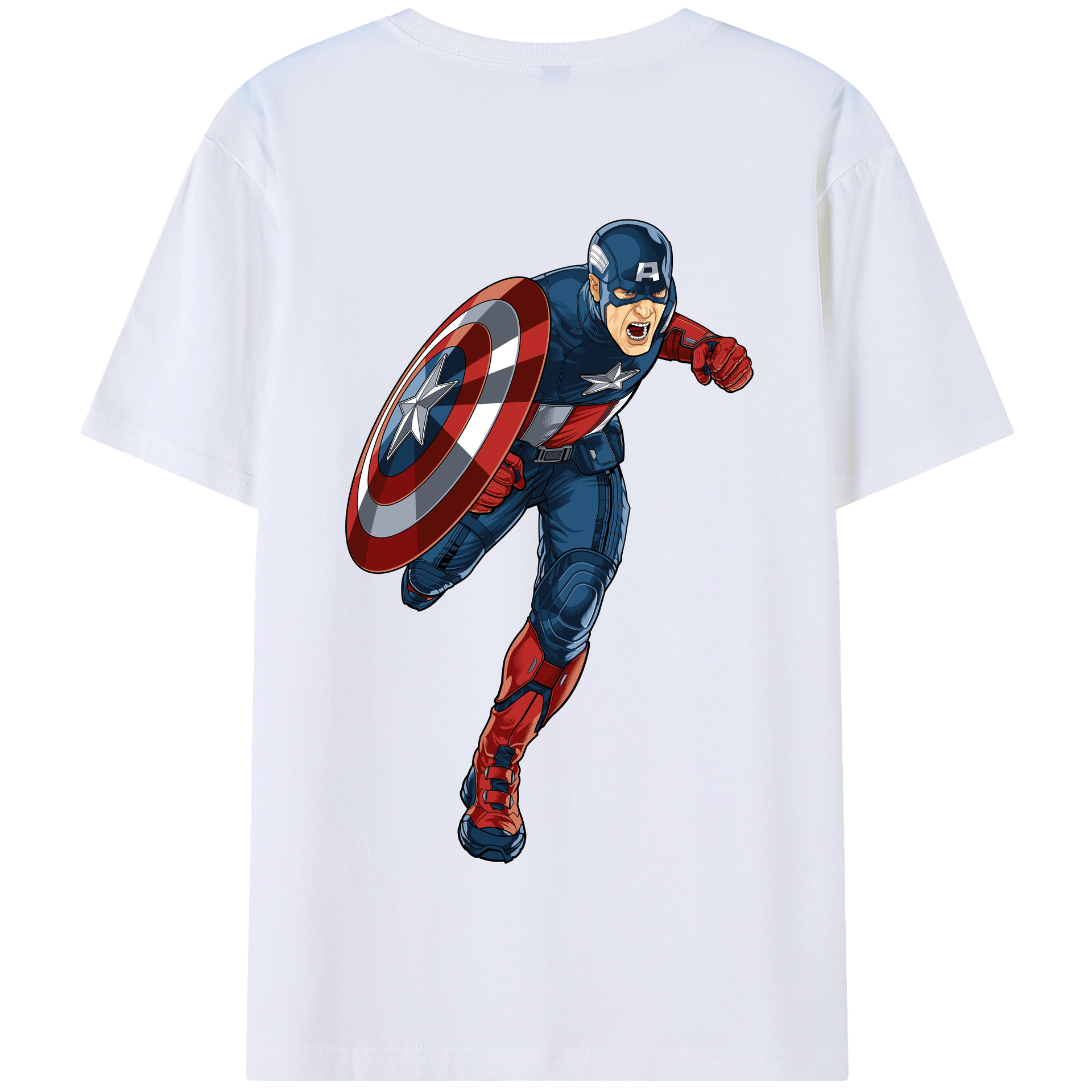 （画像用） アベンジャーズ The Avengers 綿100％半袖Tシャツ（背面プリント）