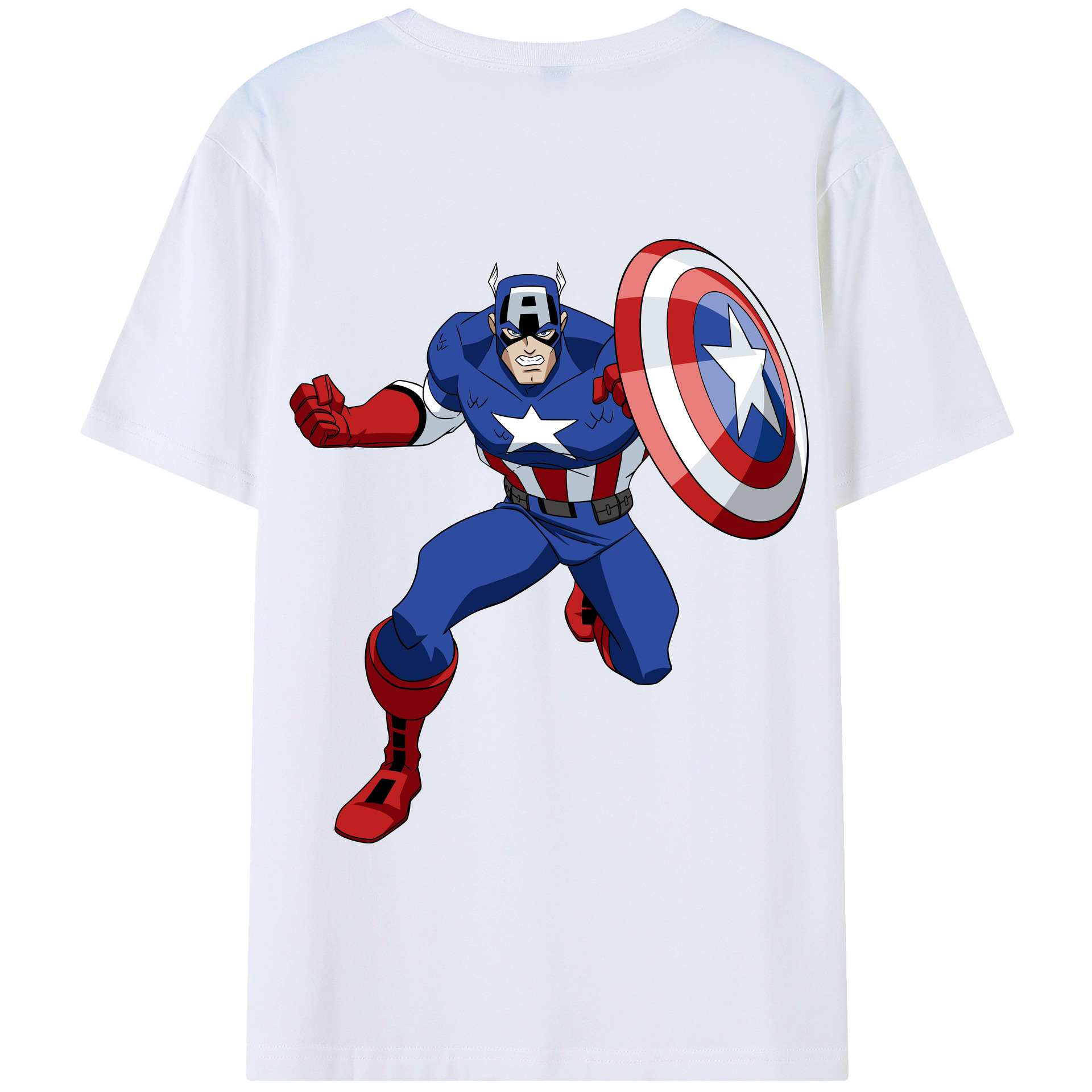 （画像用） アベンジャーズ The Avengers 綿100％半袖Tシャツ（背面プリント）