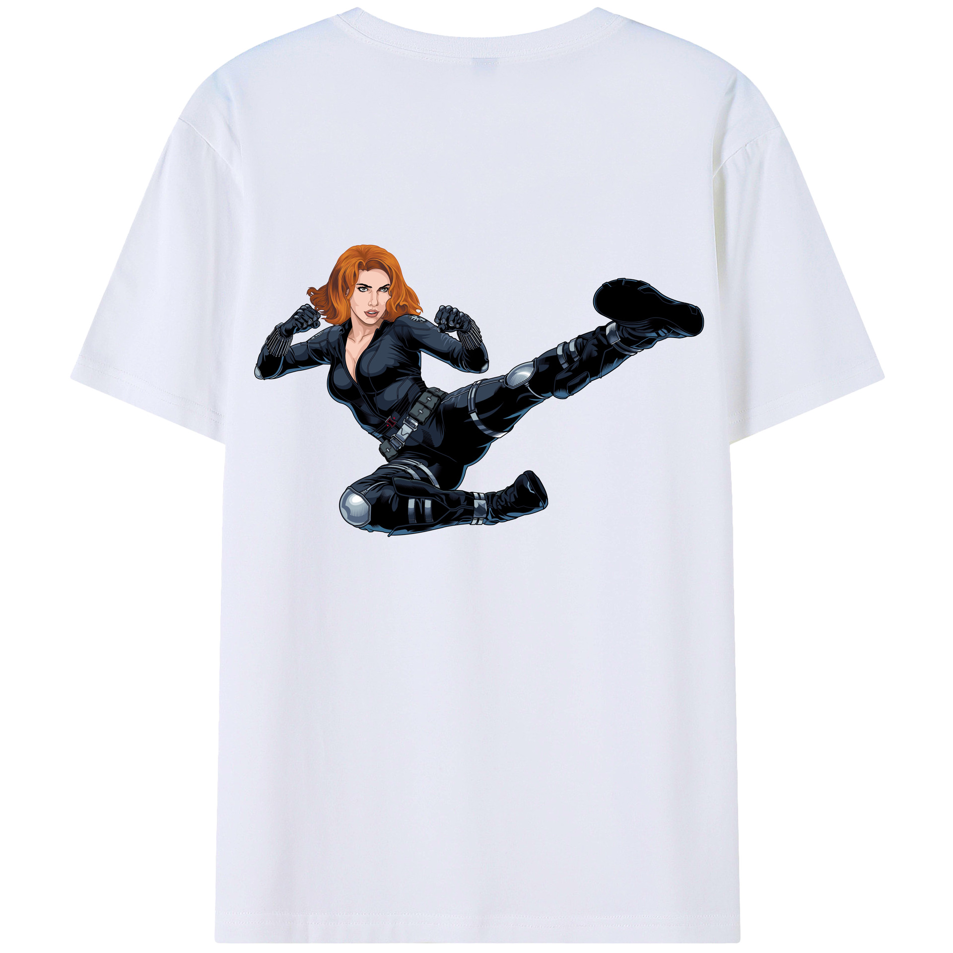 （画像用） アベンジャーズ The Avengers 綿100％半袖Tシャツ（背面プリント）