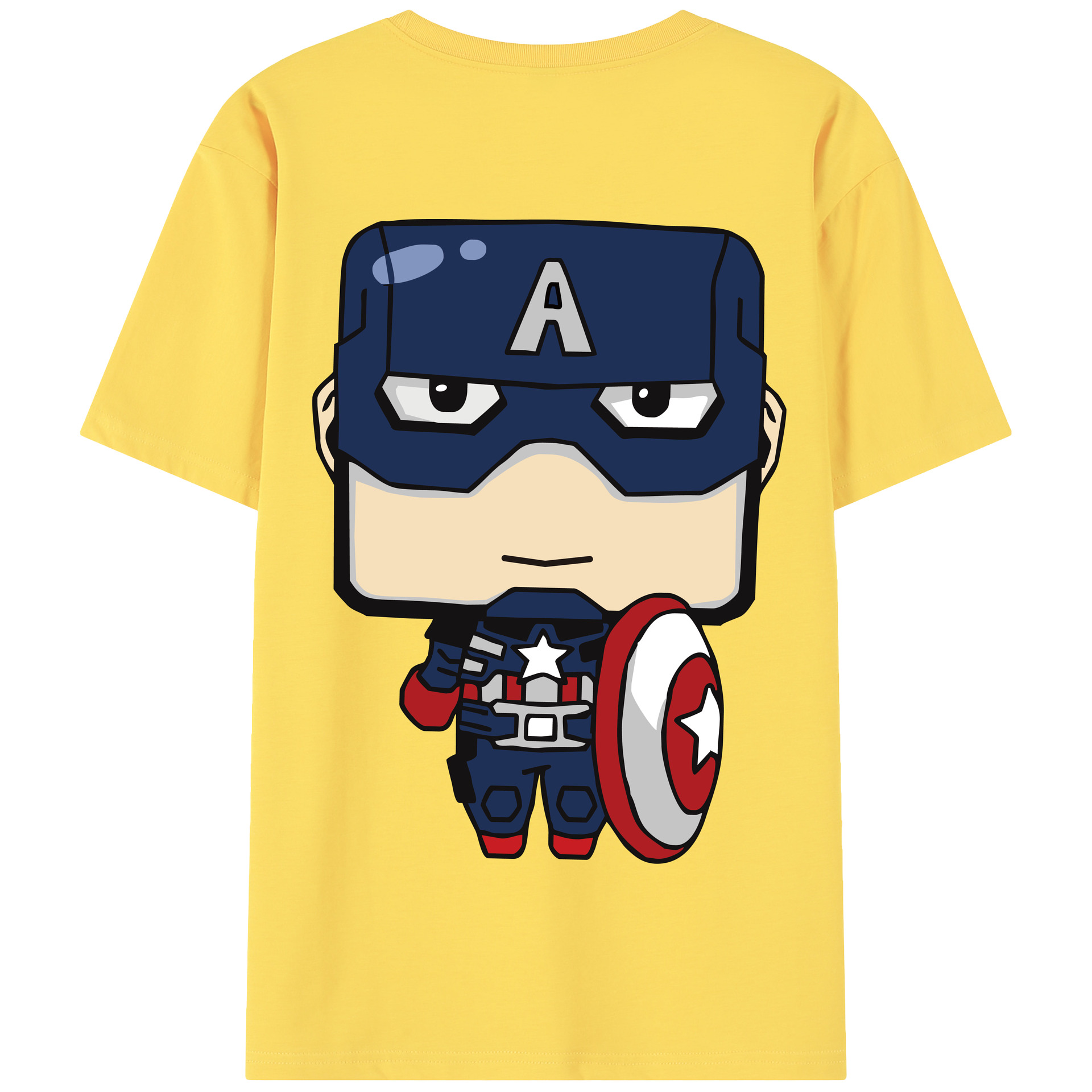 （画像用） アベンジャーズ The Avengers 綿100％半袖Tシャツ（背面プリント）