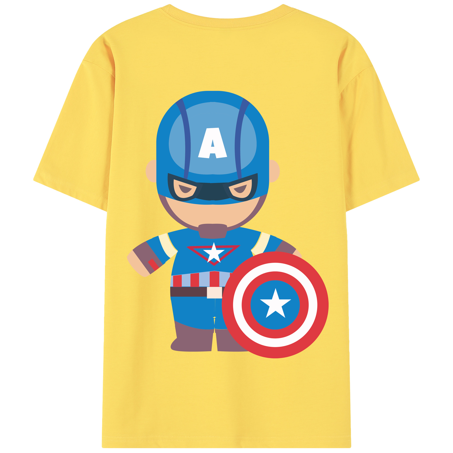 （画像用） アベンジャーズ The Avengers 綿100％半袖Tシャツ（背面プリント）