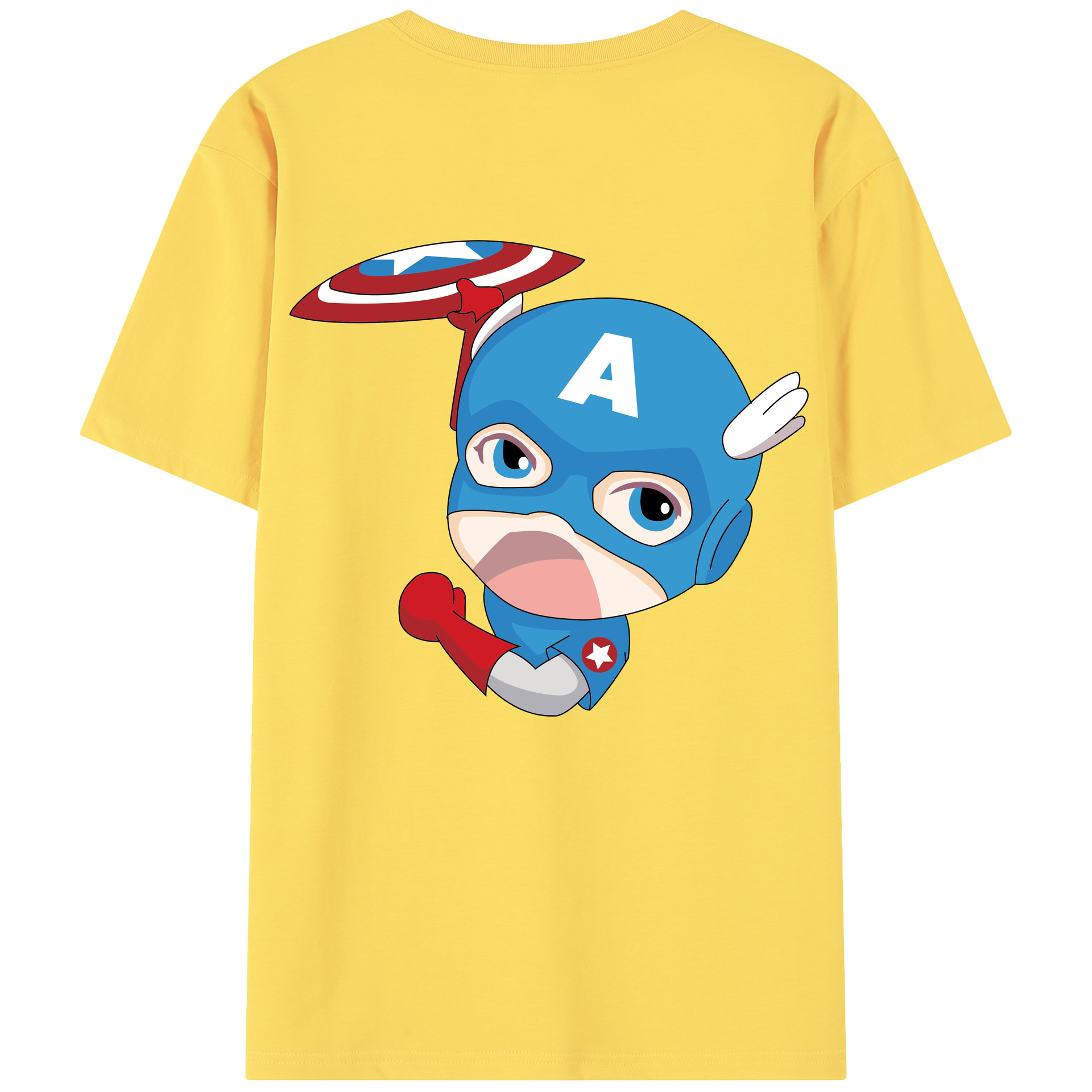 （画像用） アベンジャーズ The Avengers 綿100％半袖Tシャツ（背面プリント）