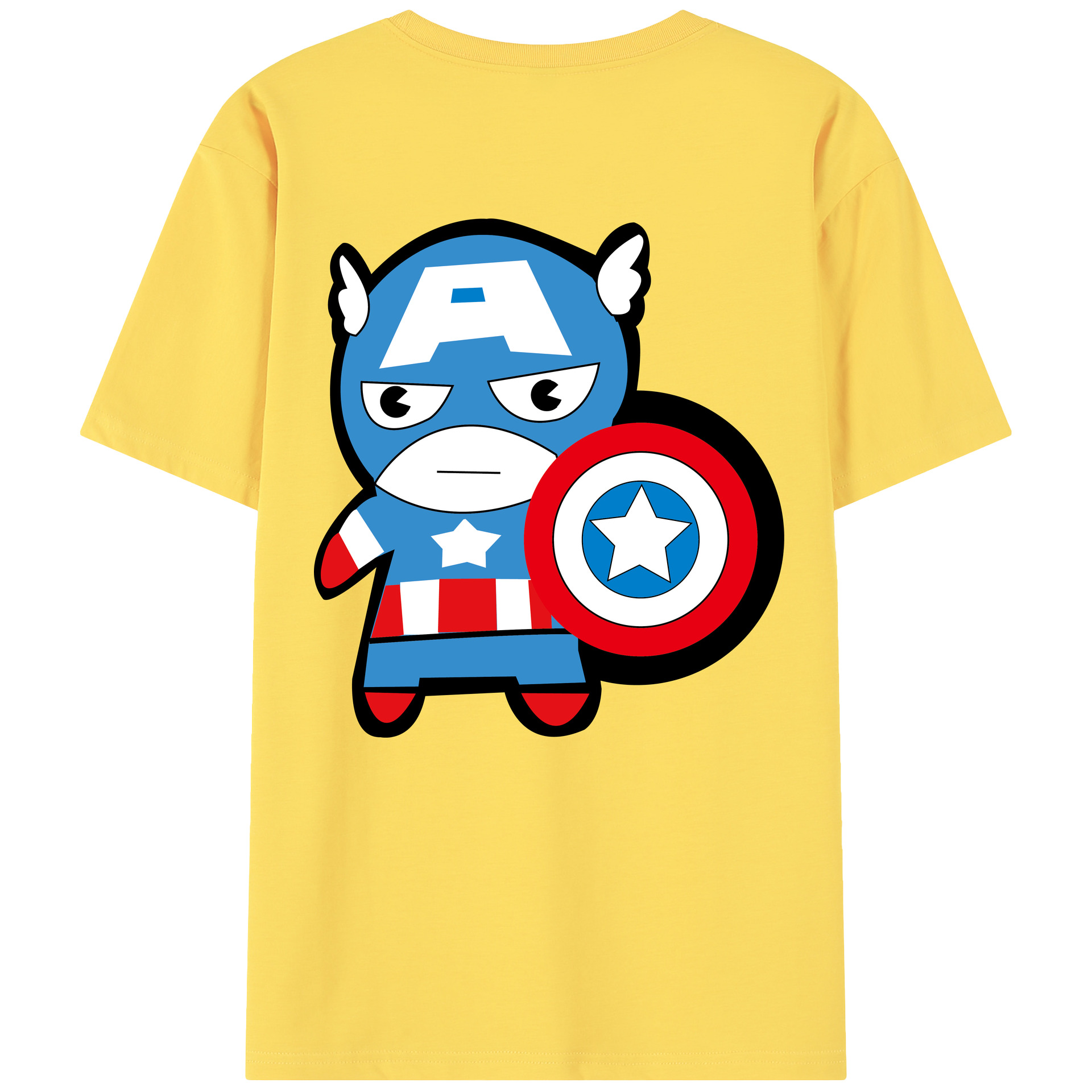 （画像用） アベンジャーズ The Avengers 綿100％半袖Tシャツ（背面プリント）