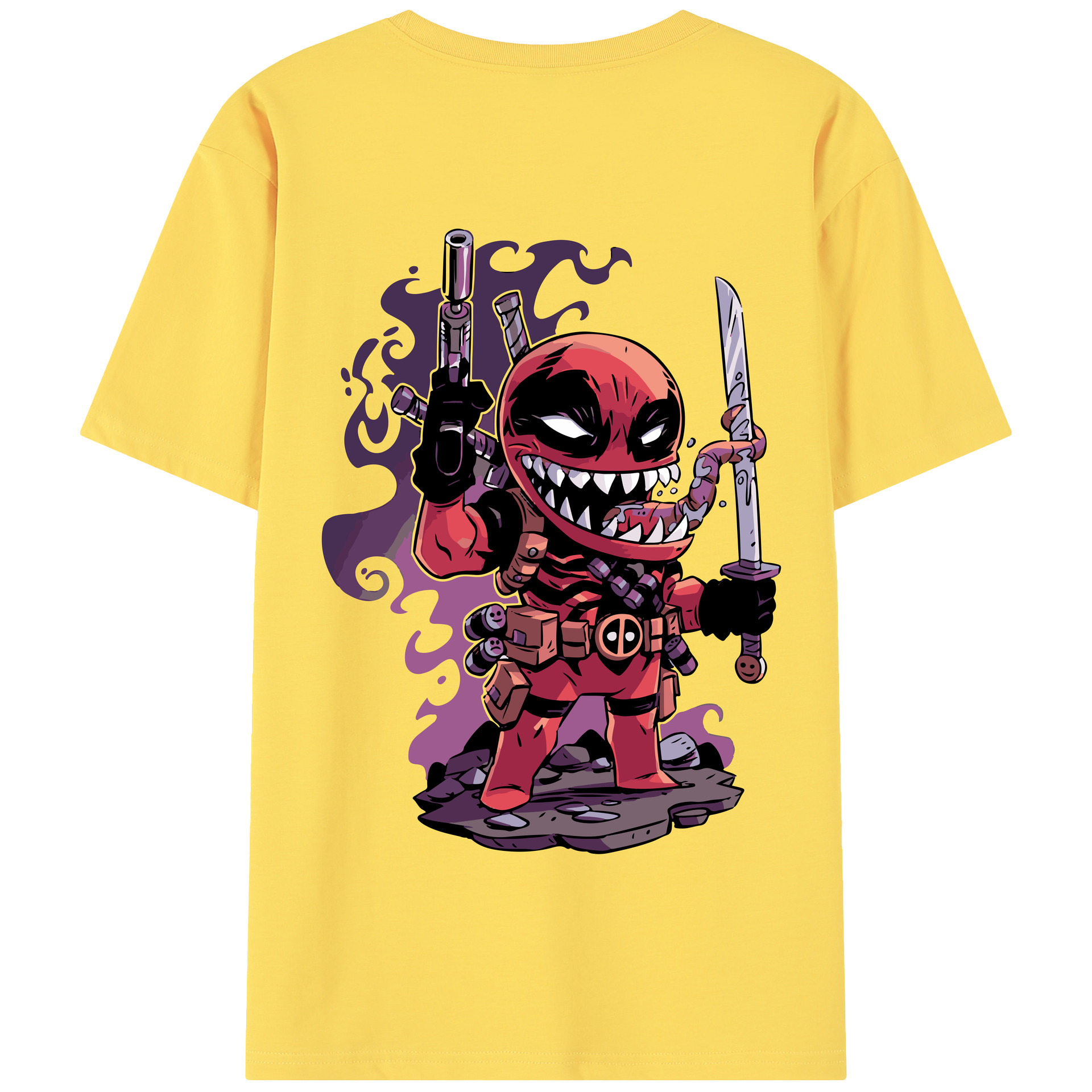 （画像用） アベンジャーズ The Avengers 綿100％半袖Tシャツ（背面プリント）