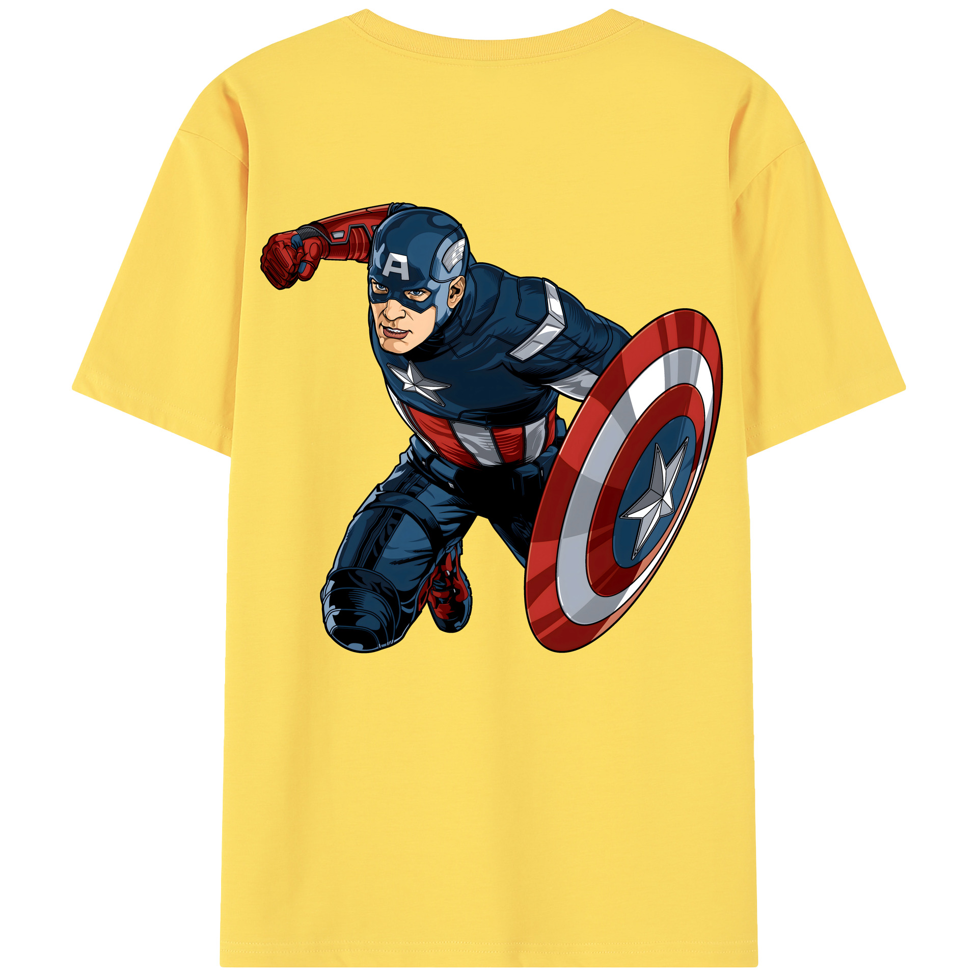 （画像用） アベンジャーズ The Avengers 綿100％半袖Tシャツ（背面プリント）